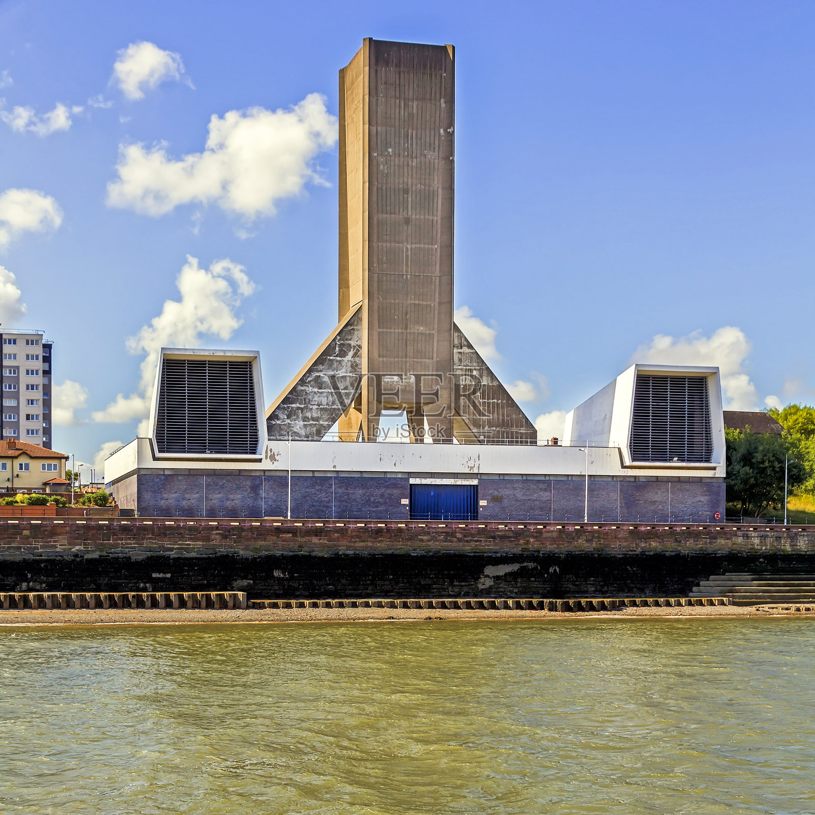 金斯威默西隧道通风塔照片摄影图片