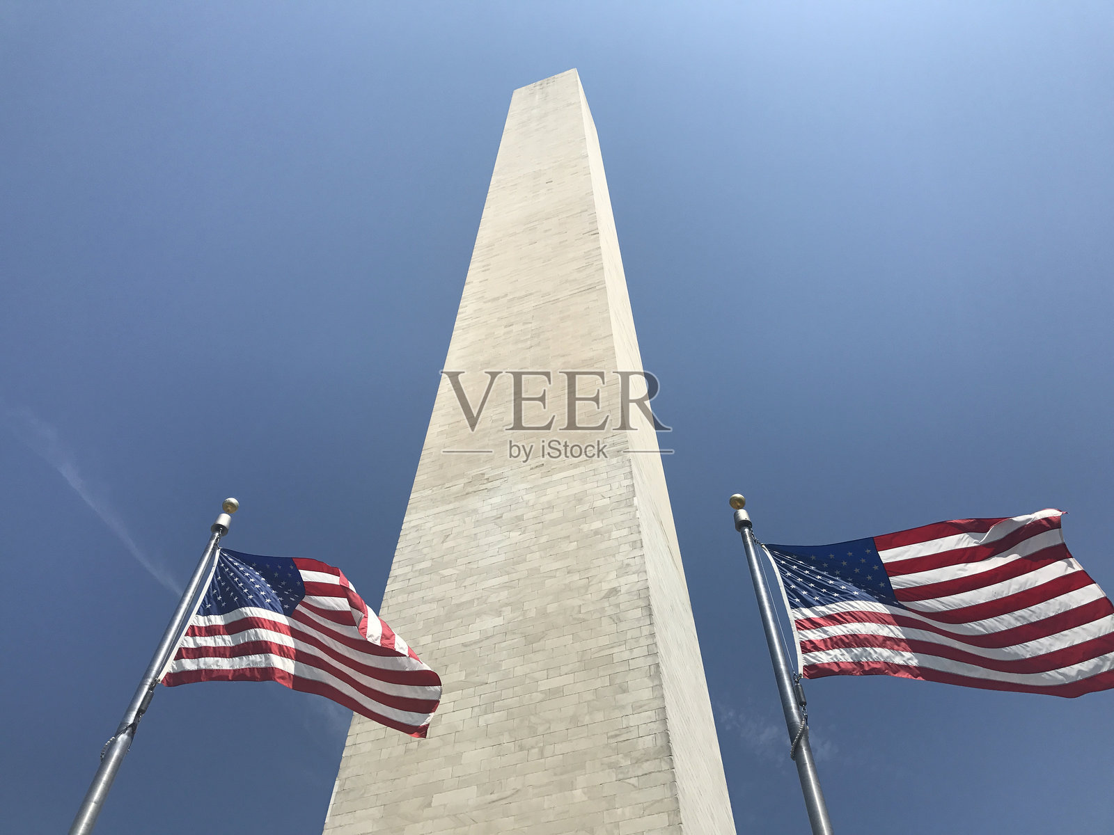 华盛顿纪念碑：美国华盛顿特区的标志性地标照片摄影图片