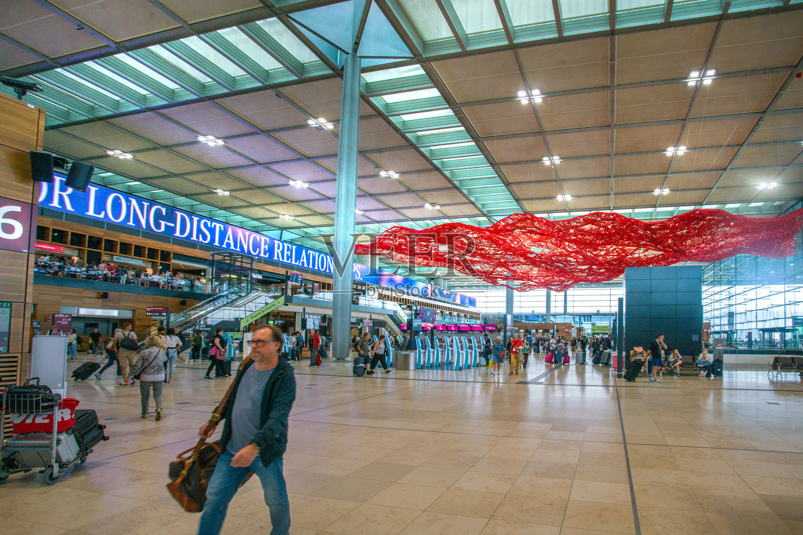 柏林勃兰登堡维利·勃兰特机场室内照片摄影图片