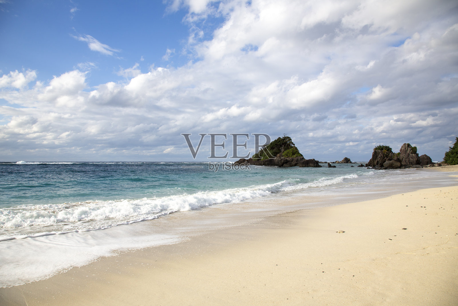 奄美大岛充满动感而美丽的海景照片摄影图片