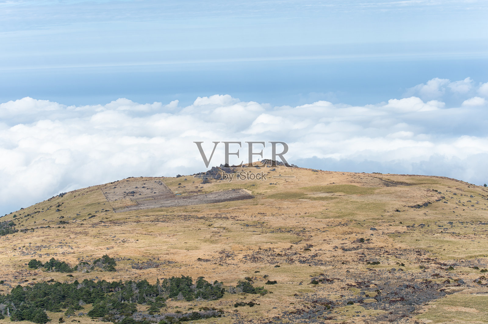 徒步济州岛汉拿山小白岳照片摄影图片