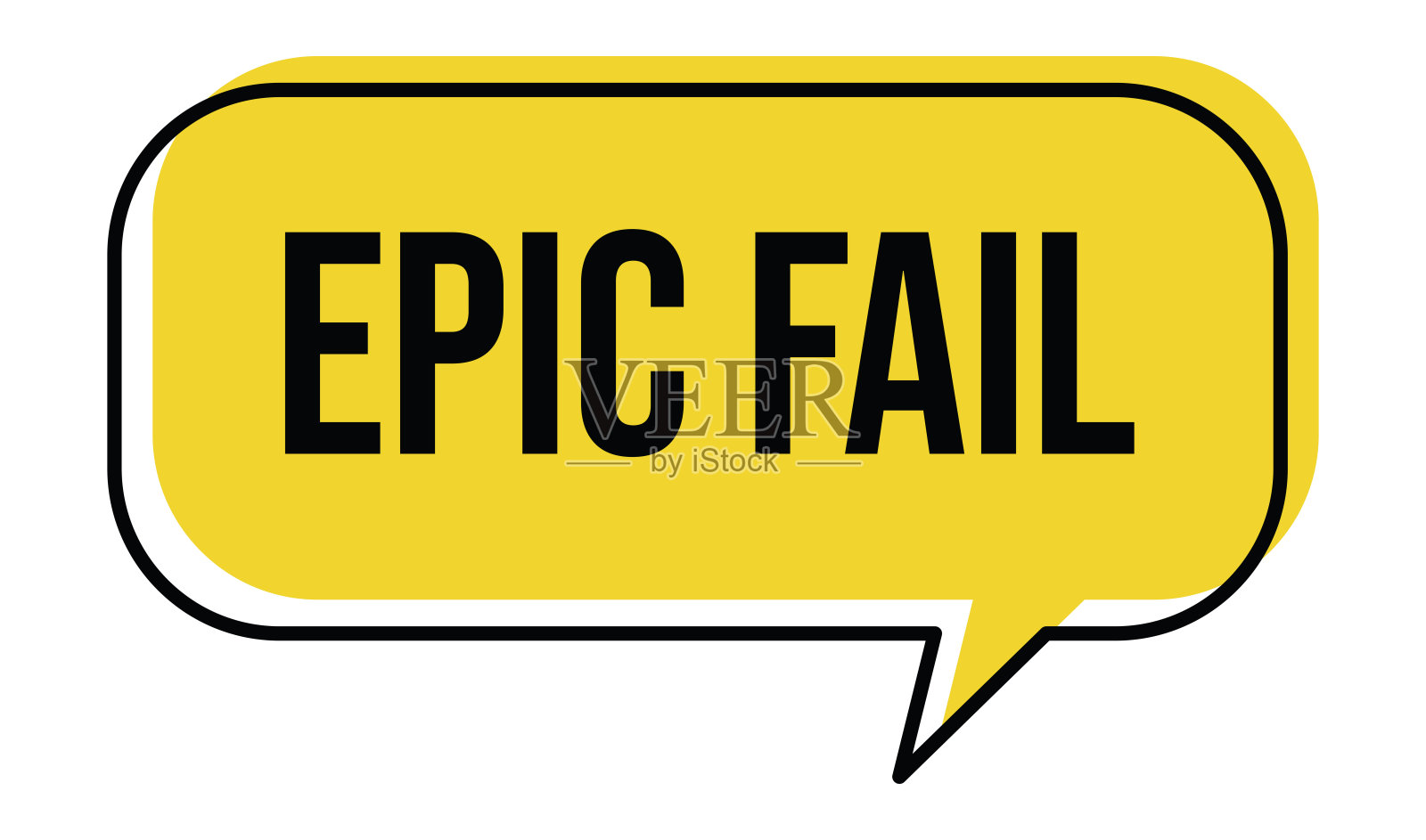 史诗级失败横幅或贴纸 – 矢量图，污垢橡胶印章，警告标签插画图片素材