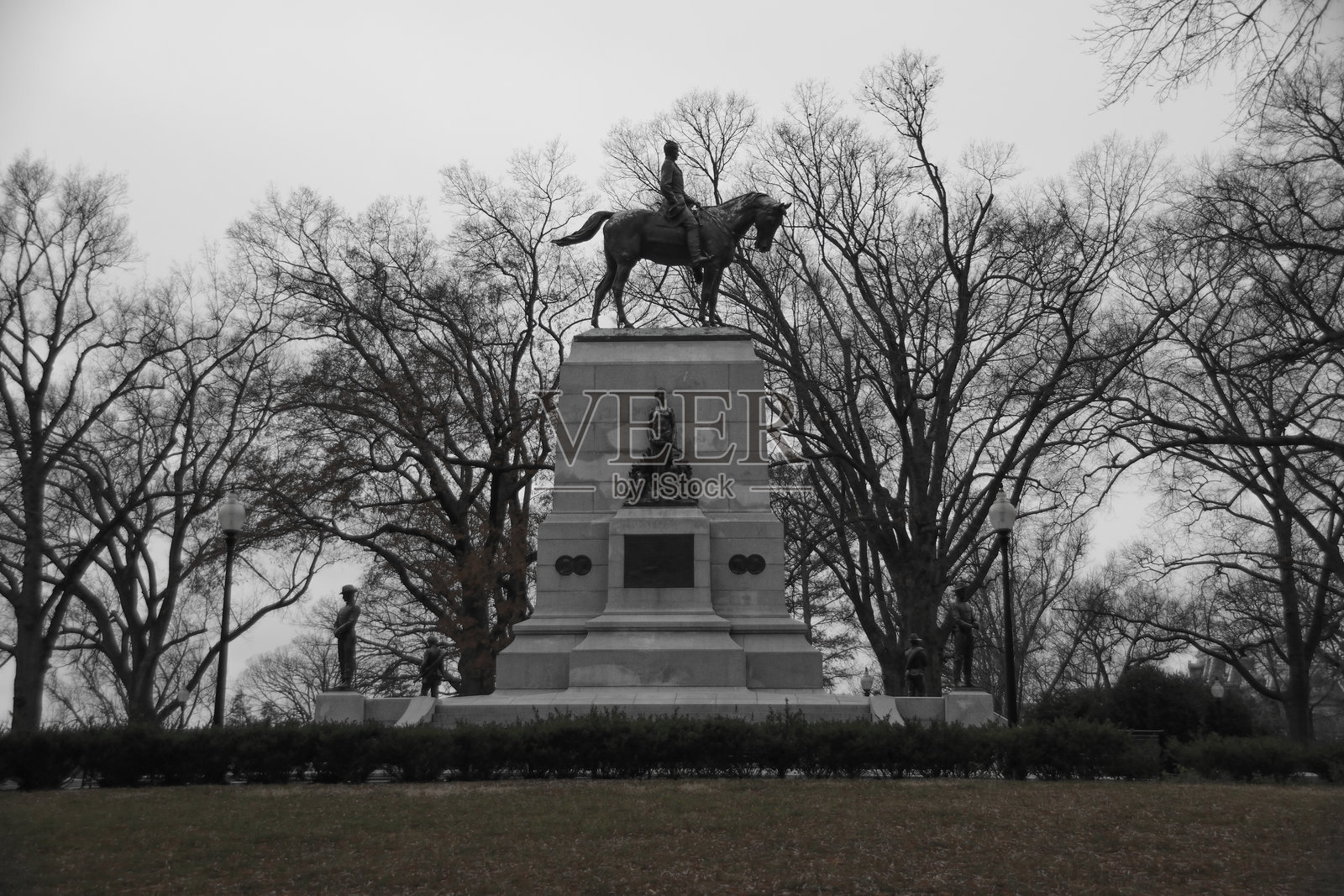 美国内战少将威廉·特库姆塞·谢尔曼纪念碑（建于1903年）华盛顿特区 美国照片摄影图片