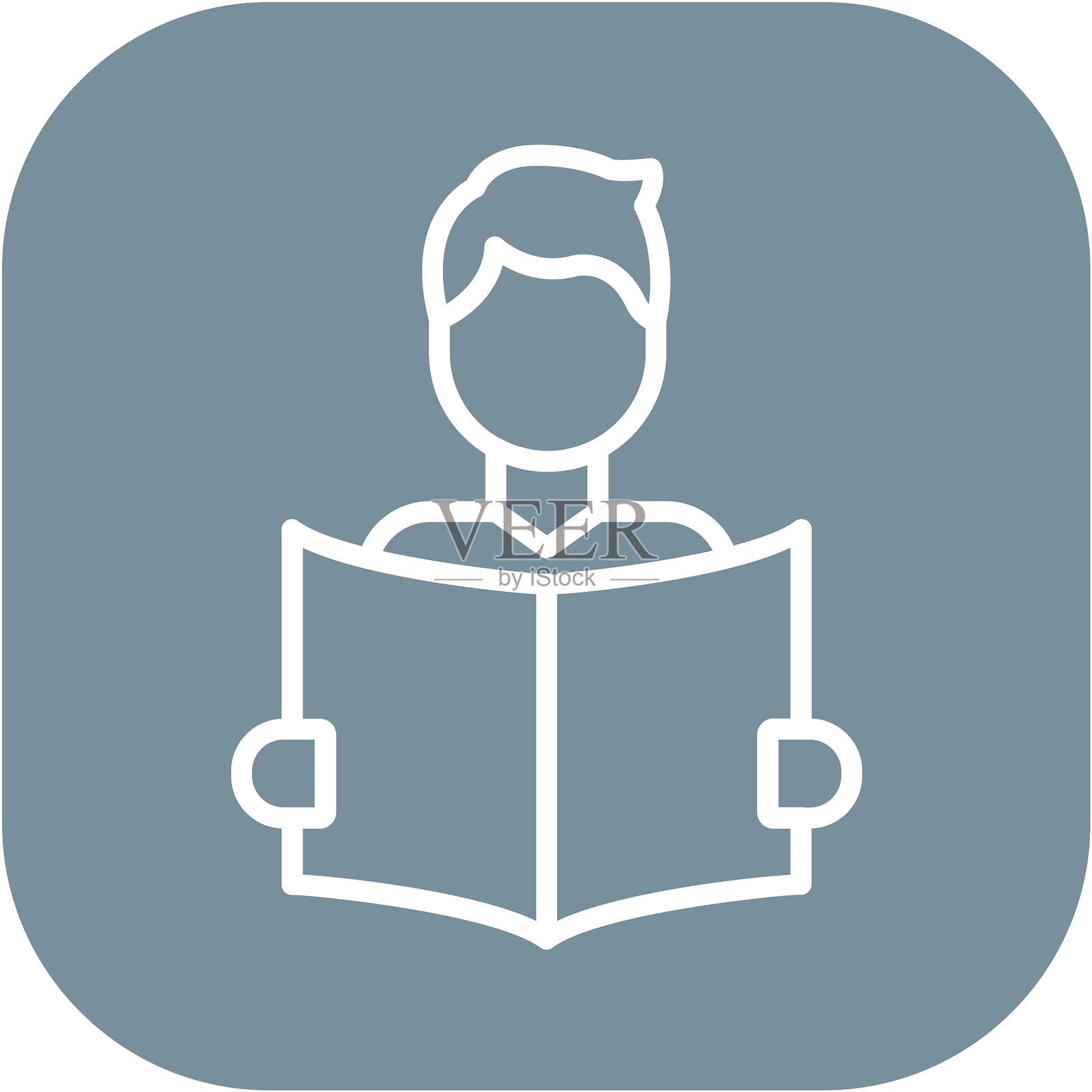 阅读矢量图标插画图片素材