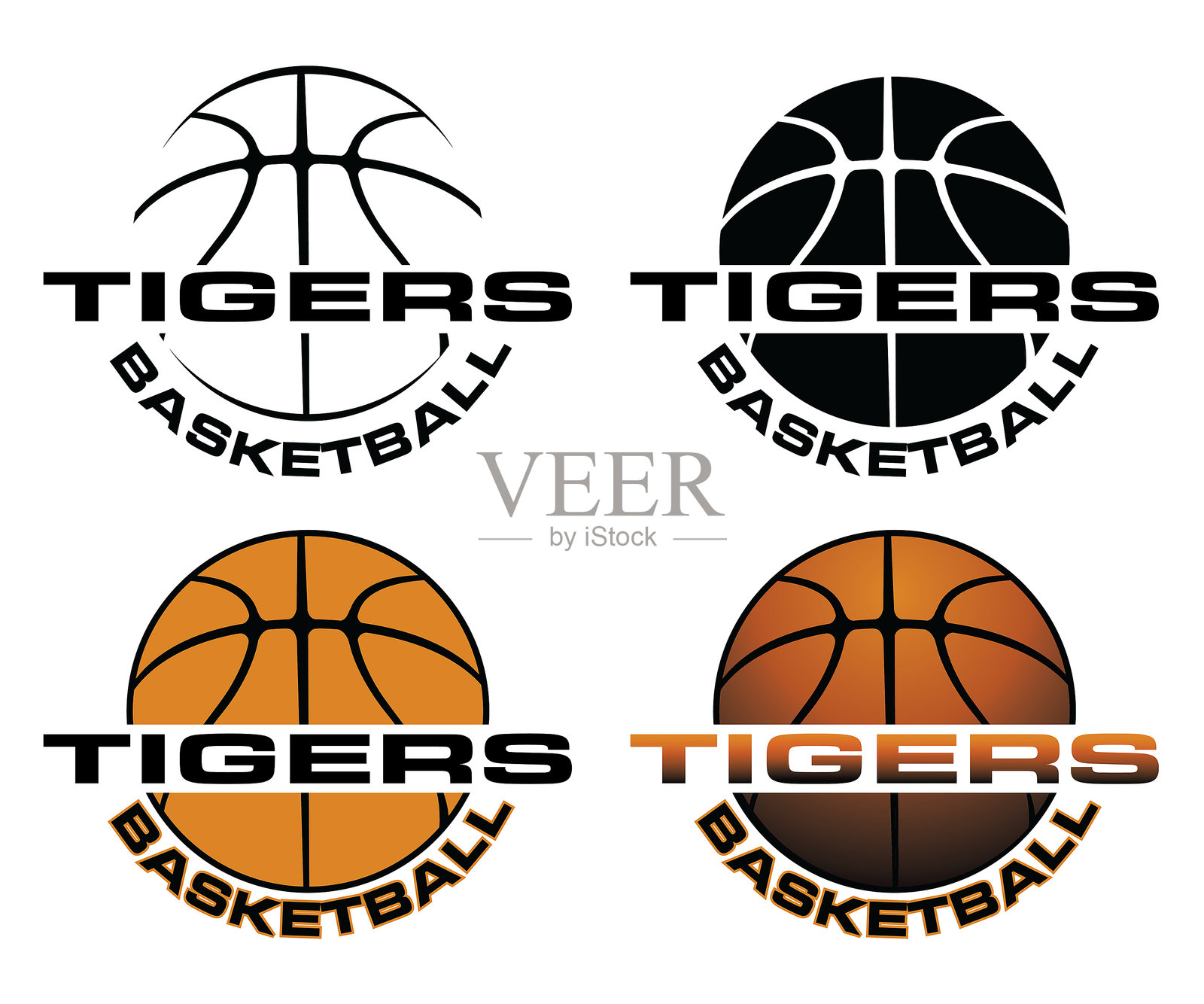 老虎篮球设计插画图片素材