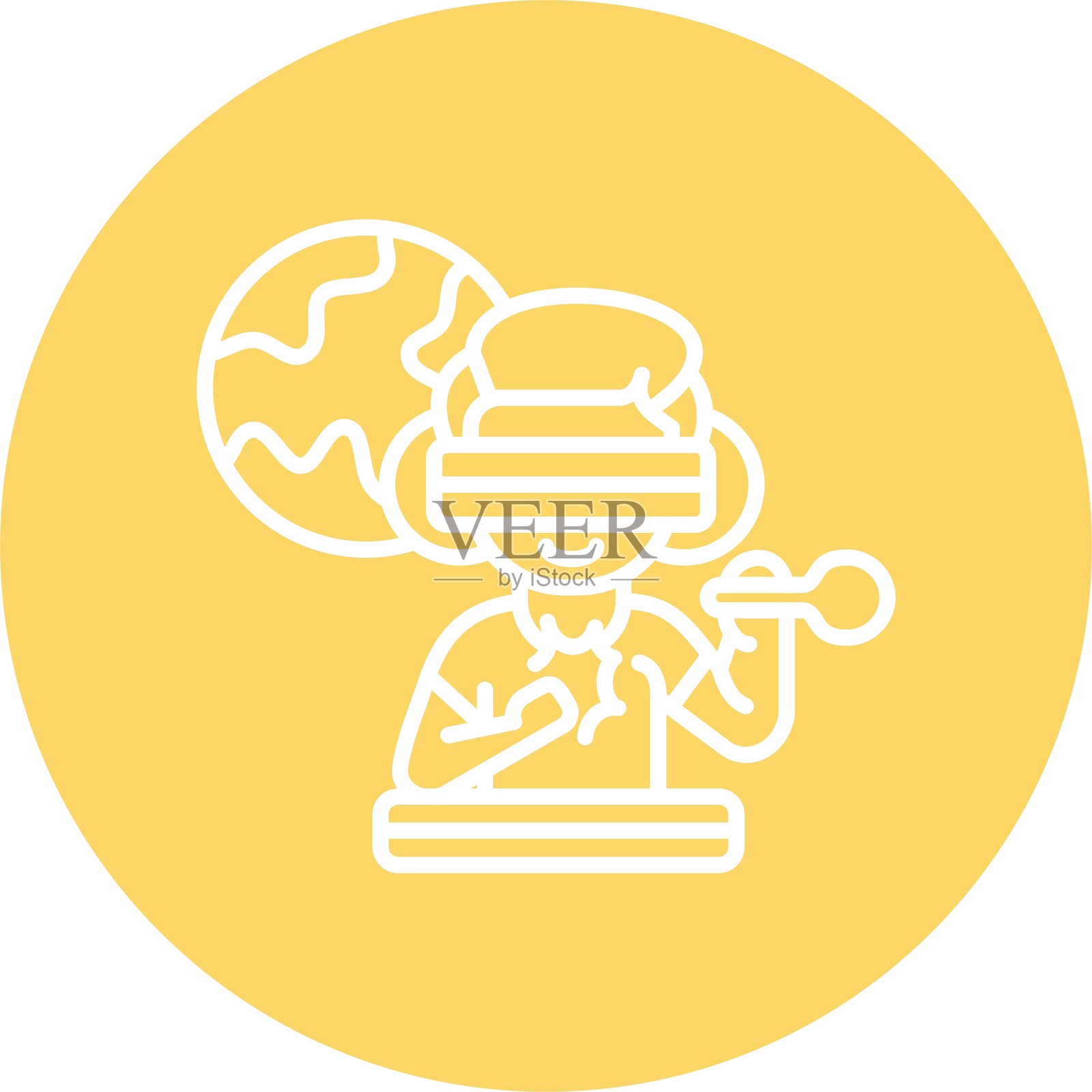 虚拟现实图标矢量元素插画图片素材