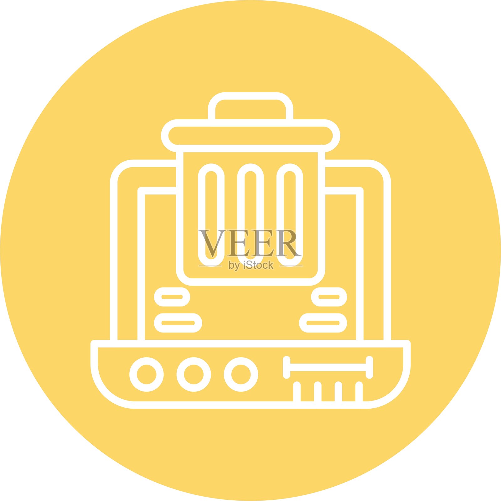 垃圾桶图标矢量元素插画图片素材