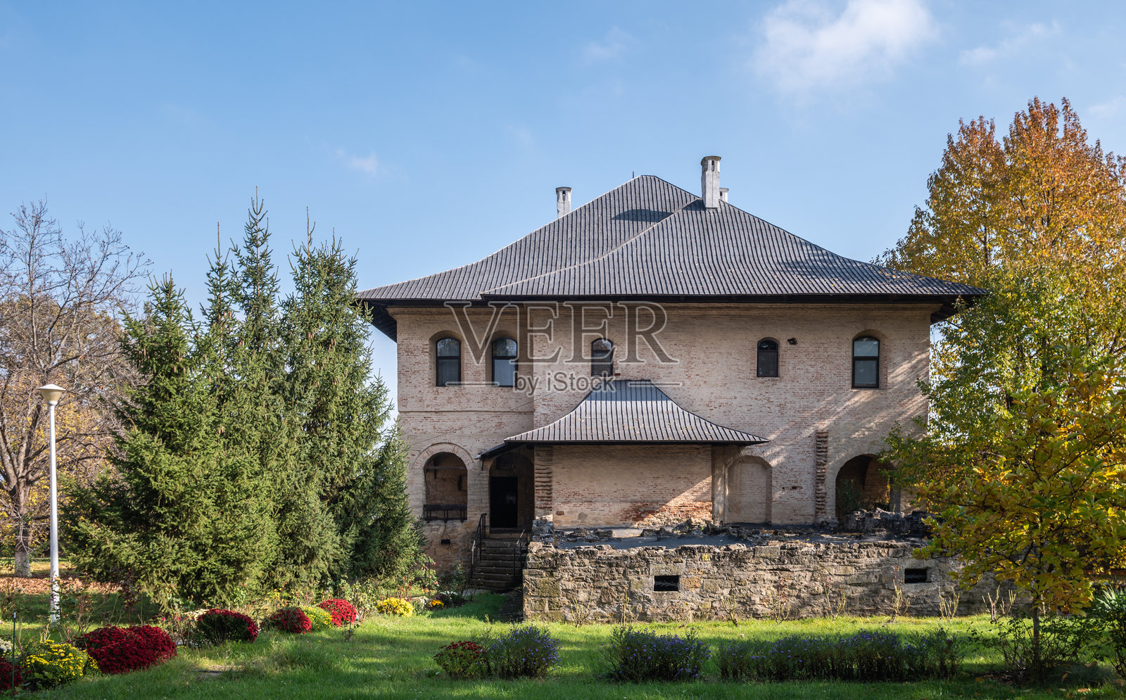 罗马尼亚雅西加拉塔修道院历史建筑照片摄影图片