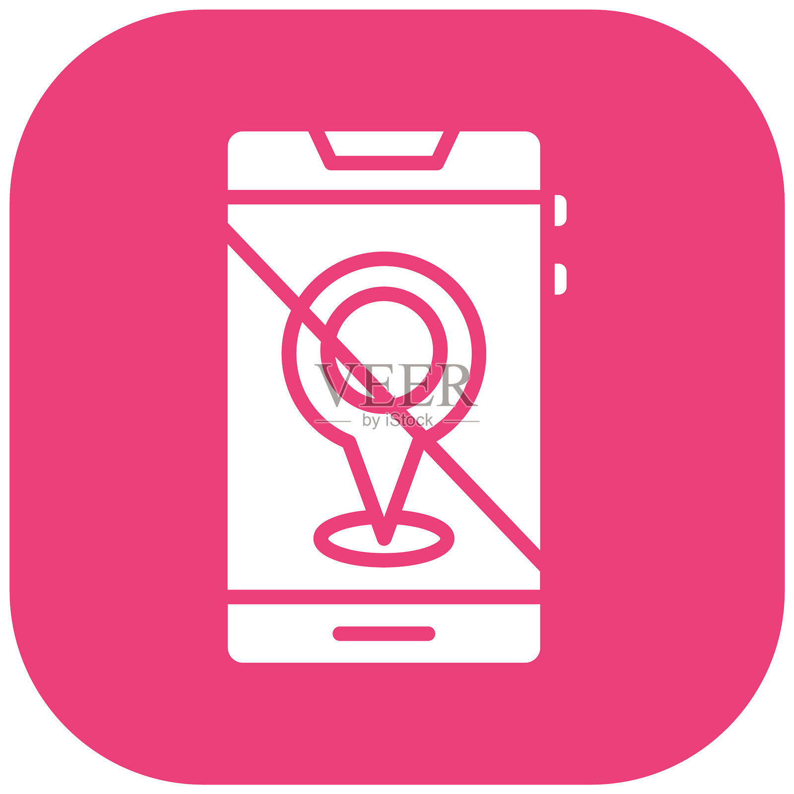 位置禁用矢量图标插画图片素材