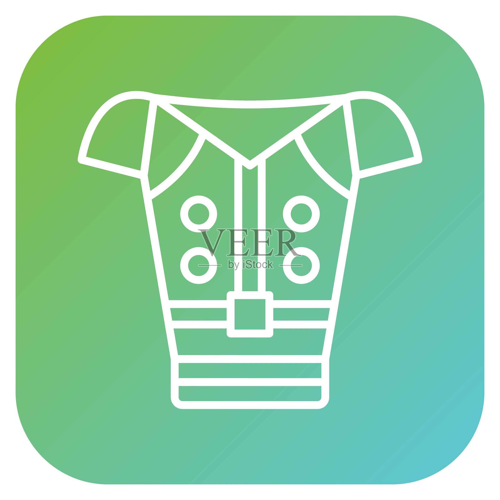 矢量设计盔甲图标风格插画图片素材