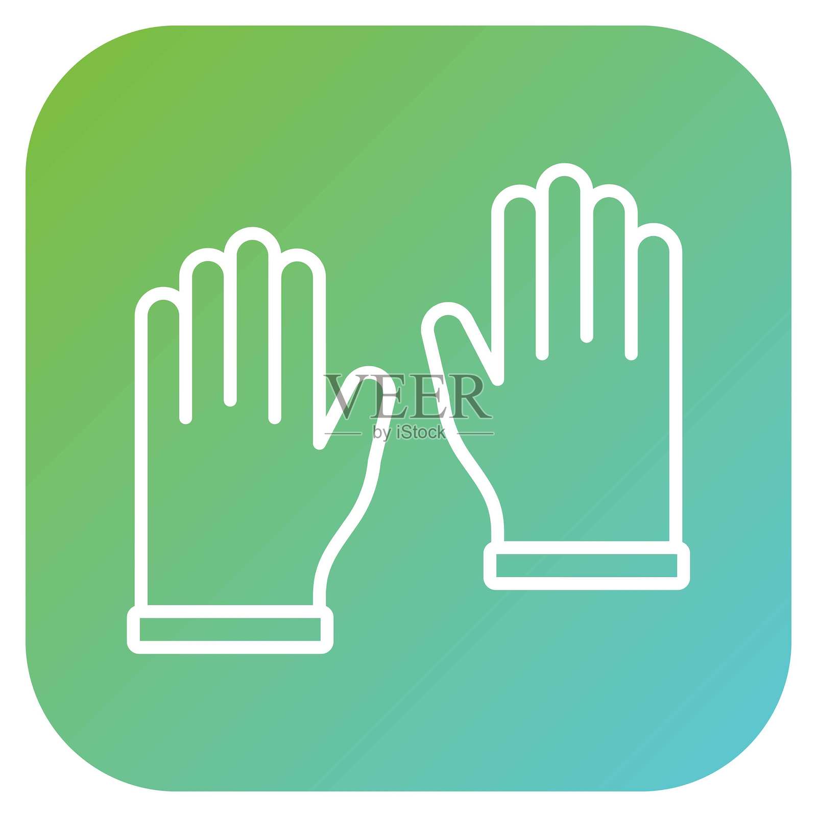 矢量设计手套图标风格插画图片素材