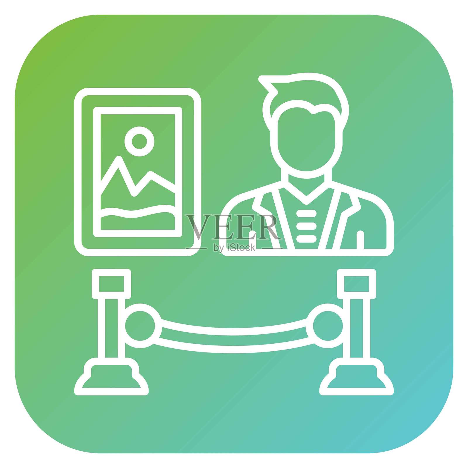 矢量设计展设计师男图标风格插画图片素材