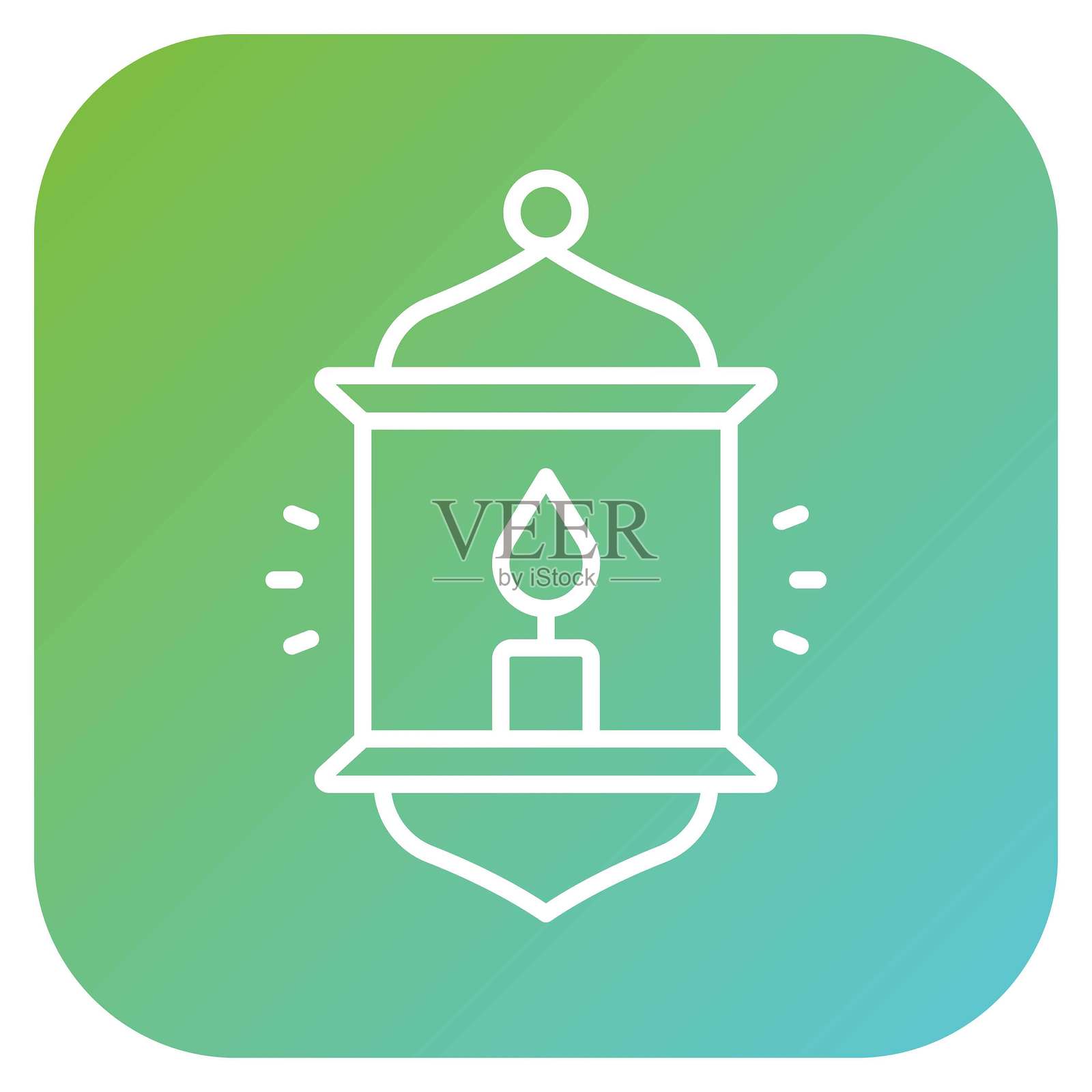 矢量设计露营灯图标风格插画图片素材