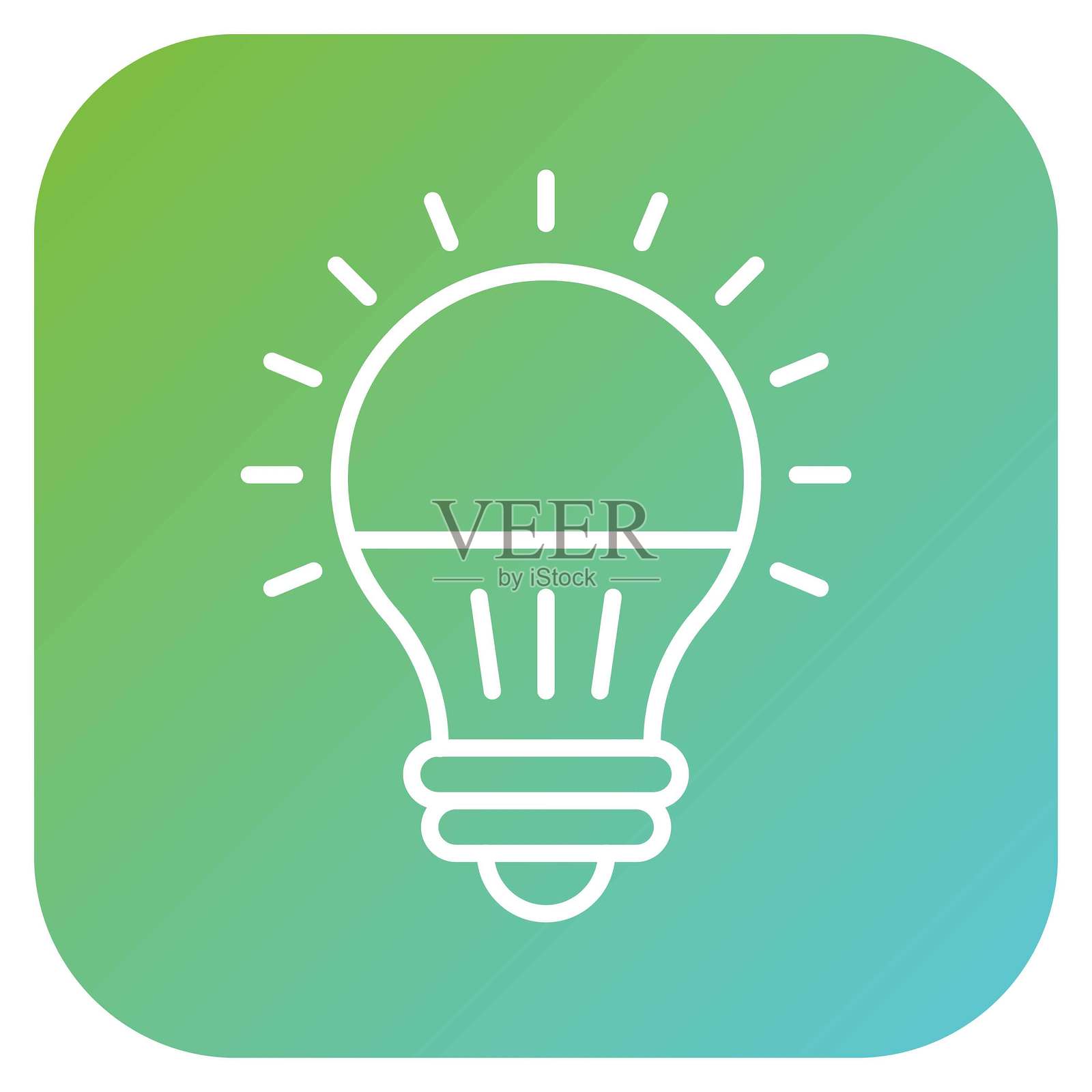 矢量设计LED灯图标风格插画图片素材