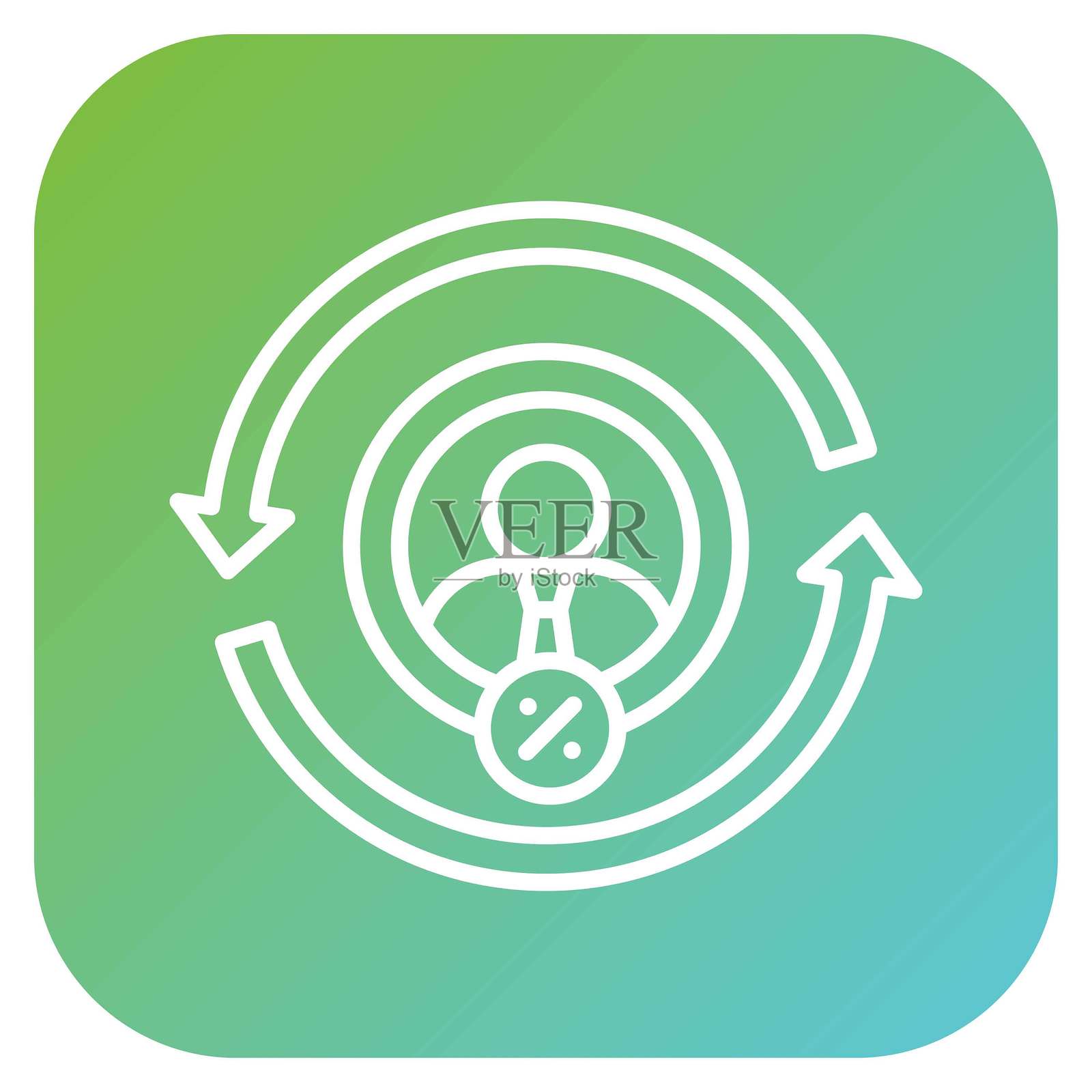 矢量设计 客户留存率 图标风格插画图片素材