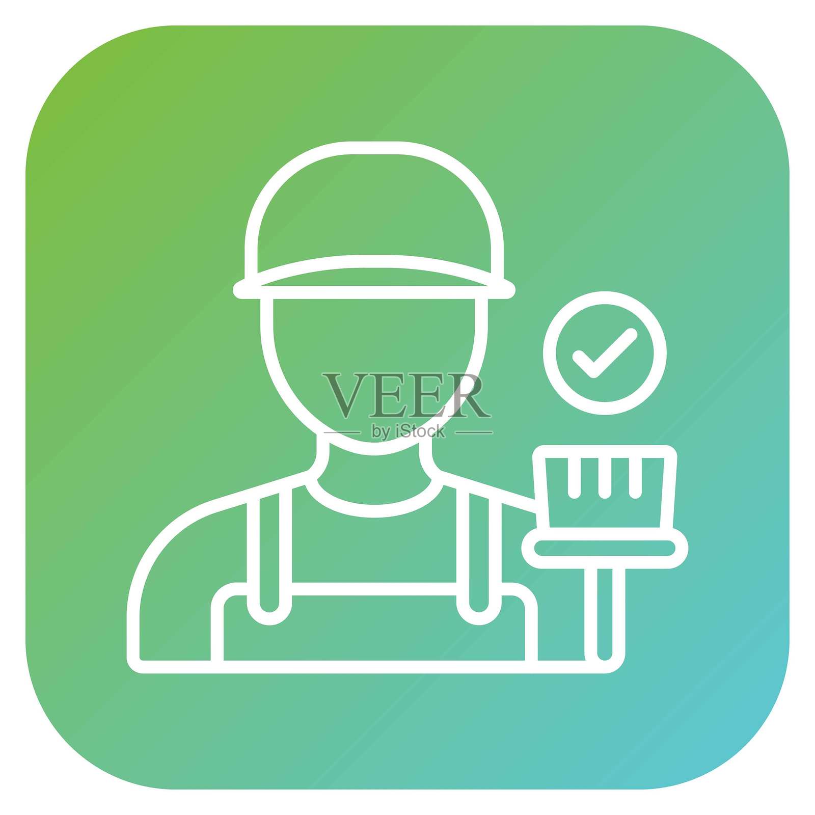 矢量设计 清洁服务 图标风格插画图片素材