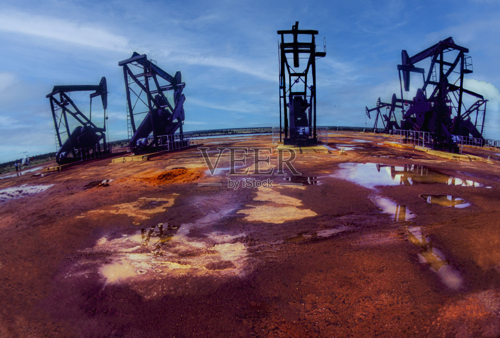 委内瑞拉石油开采区照片摄影图片