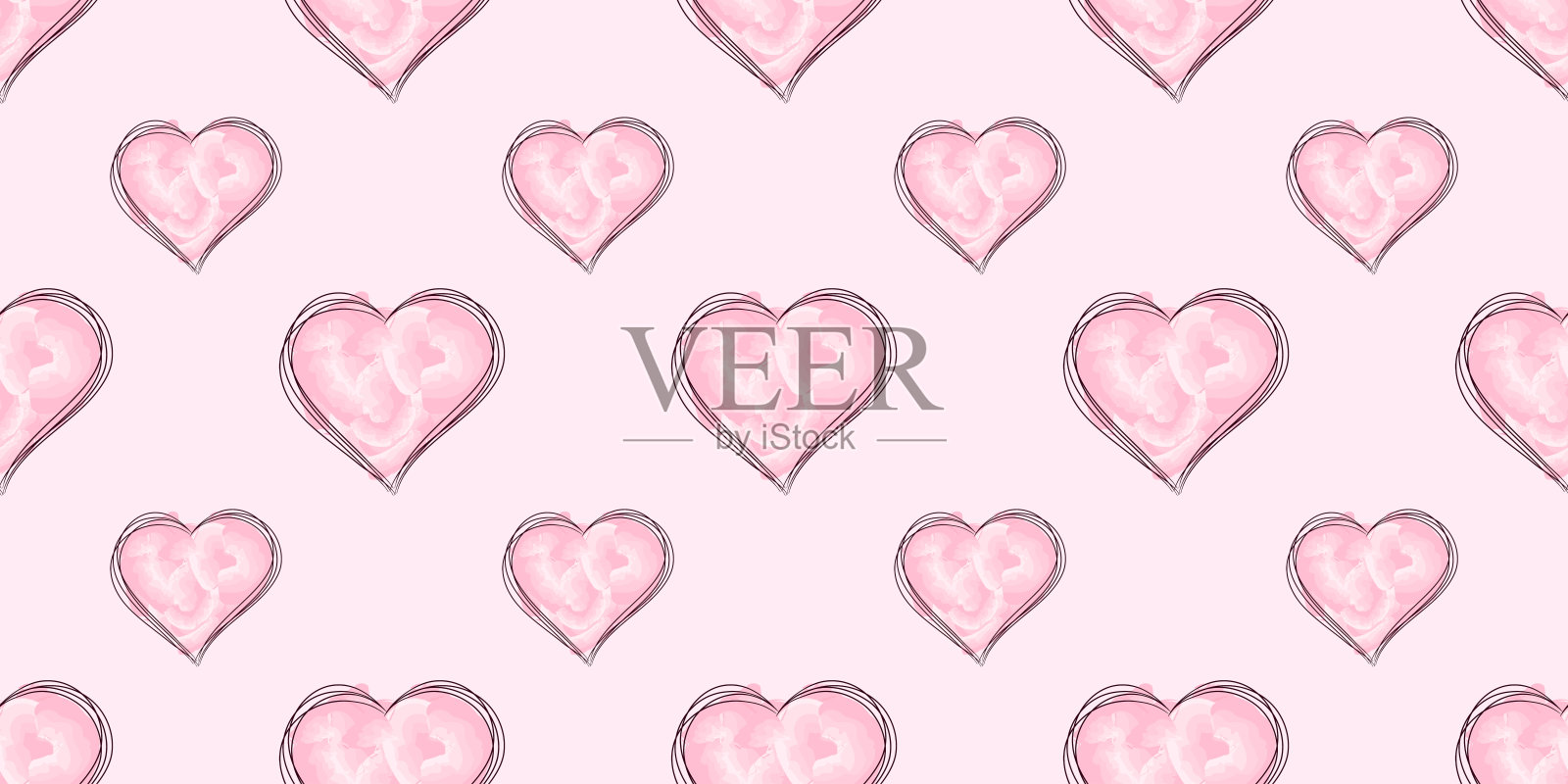 心形图案02插画图片素材