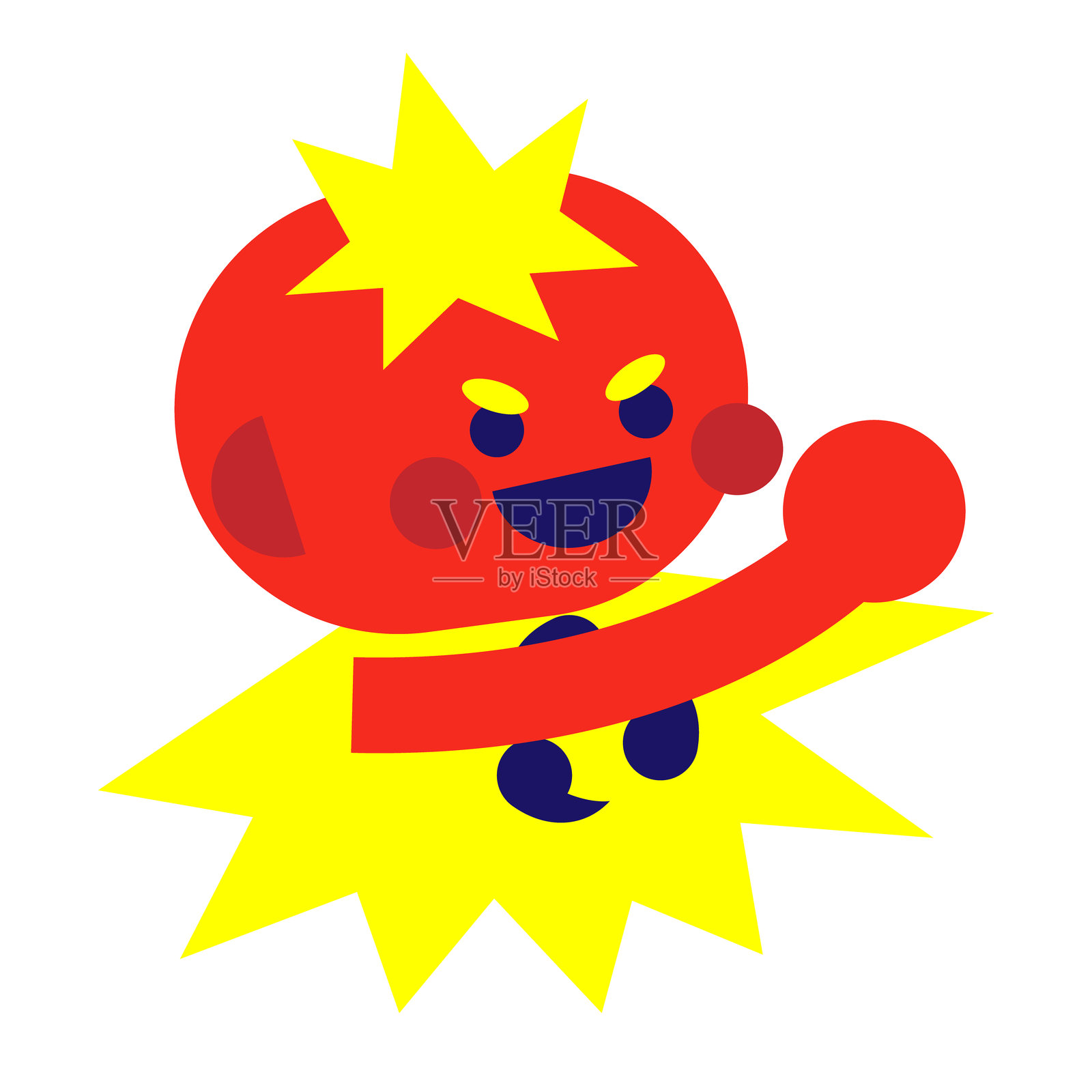 闪电能量为角色注入活力插画插画图片素材