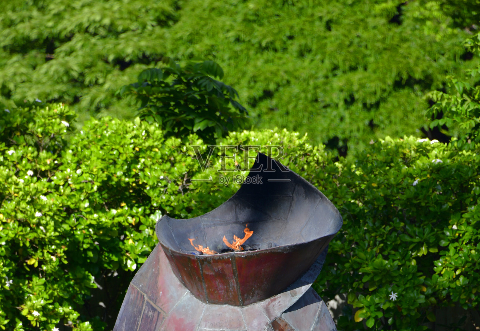 永恒之焰战争纪念馆 - 珍珠港事件，檀香山，夏威夷照片摄影图片
