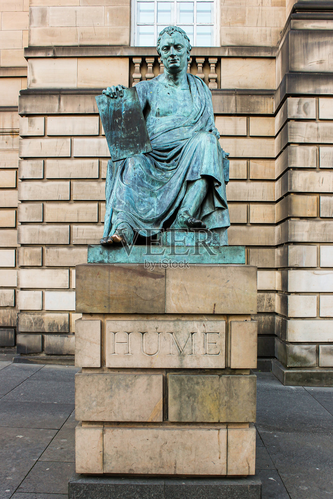 大卫·休谟雕像照片摄影图片