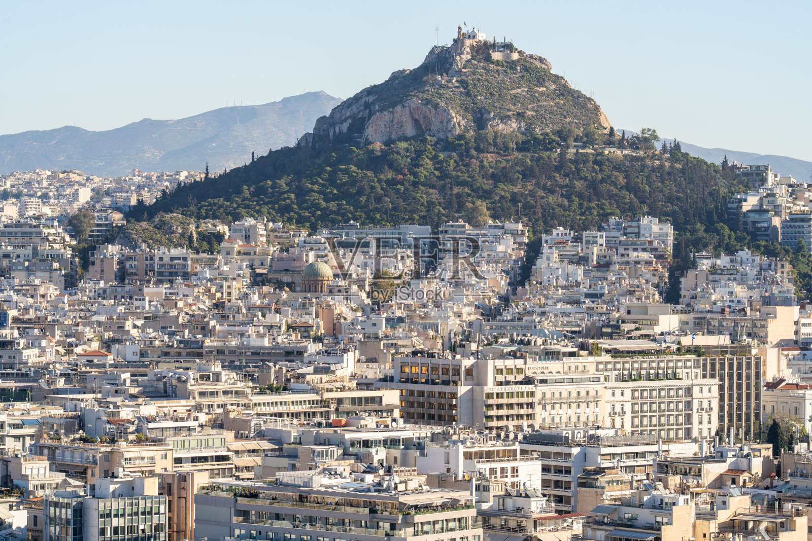 从高处展开的雅典照片摄影图片