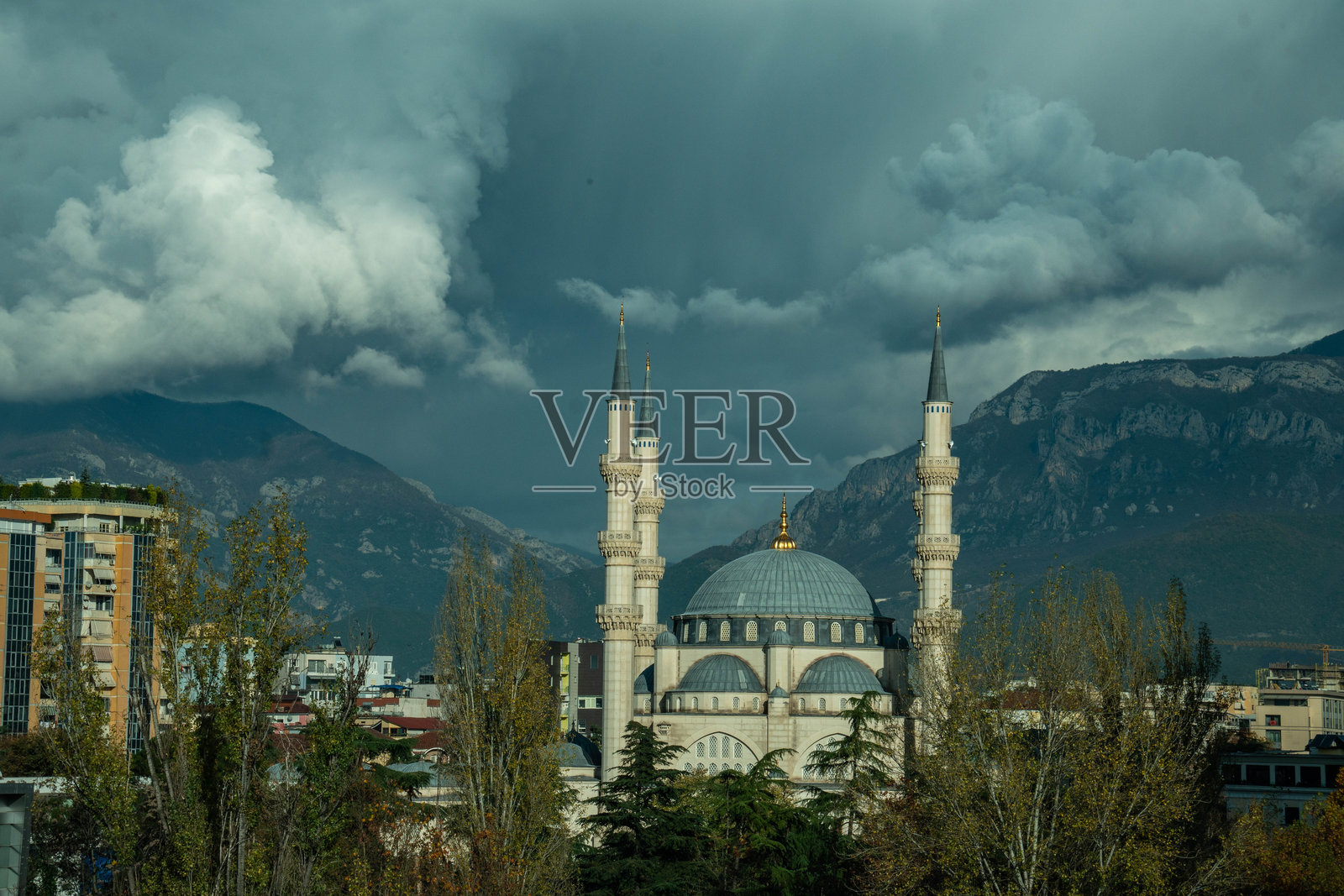 地拉那大清真寺照片摄影图片