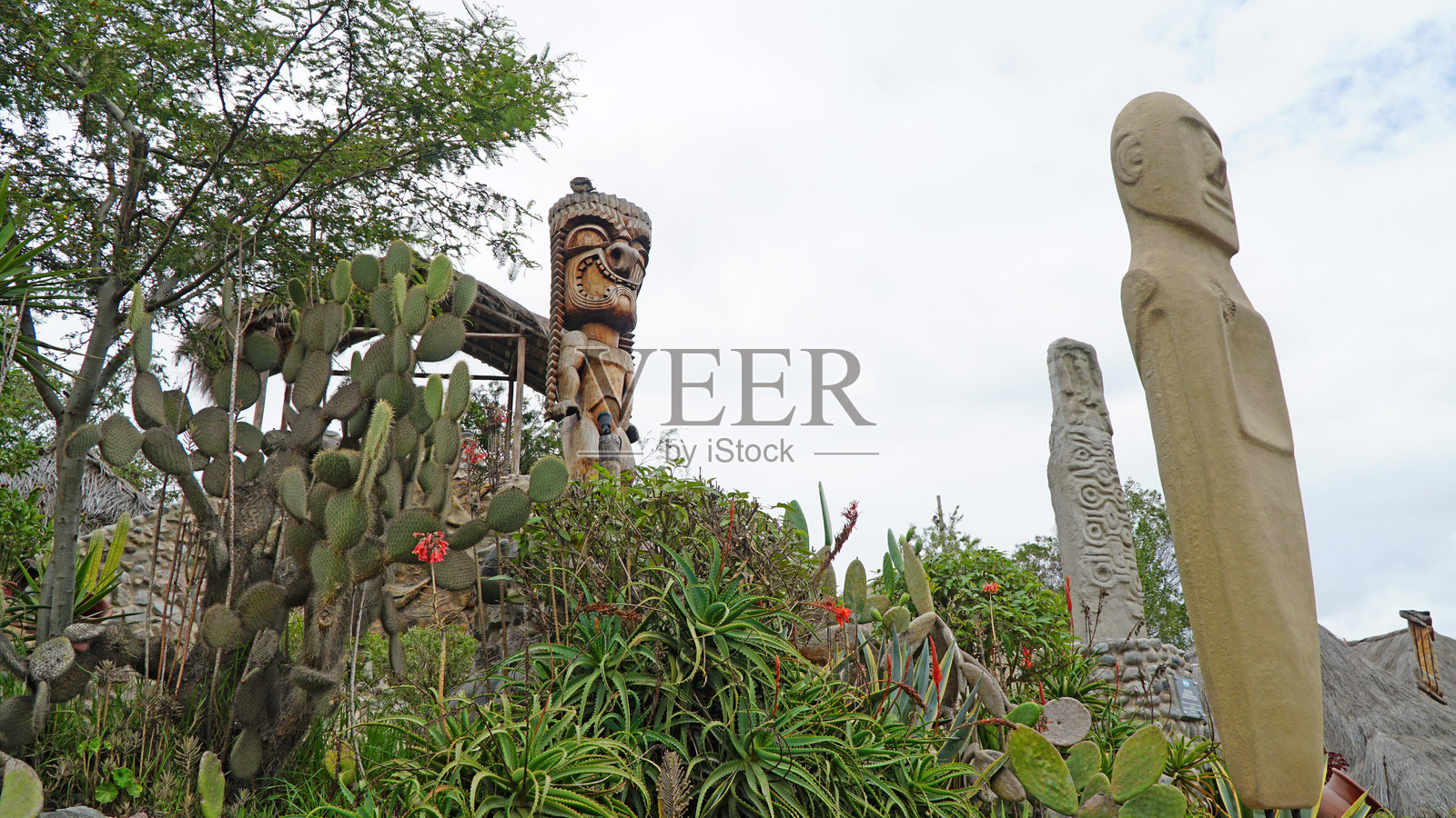 赤道博物馆，世界中心，基多，厄瓜多尔。照片摄影图片