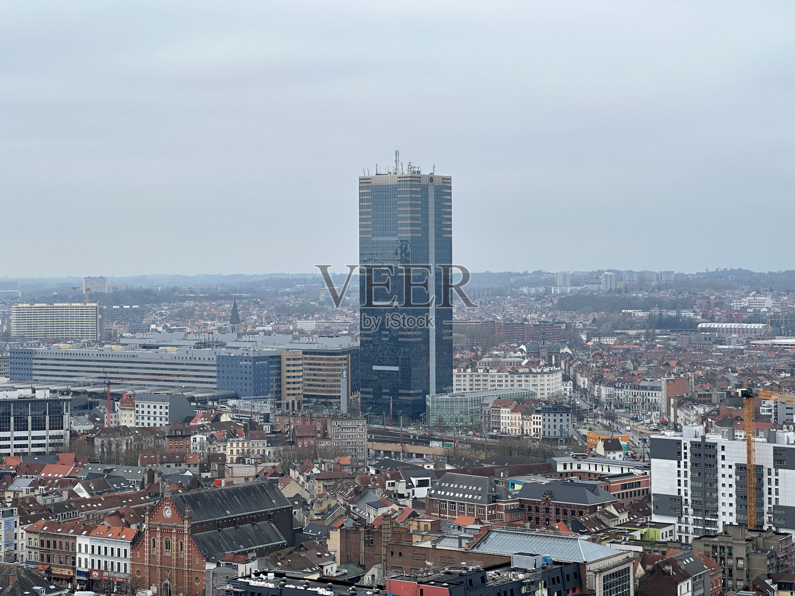 比利时布鲁塞尔的城市建筑与景观照片摄影图片