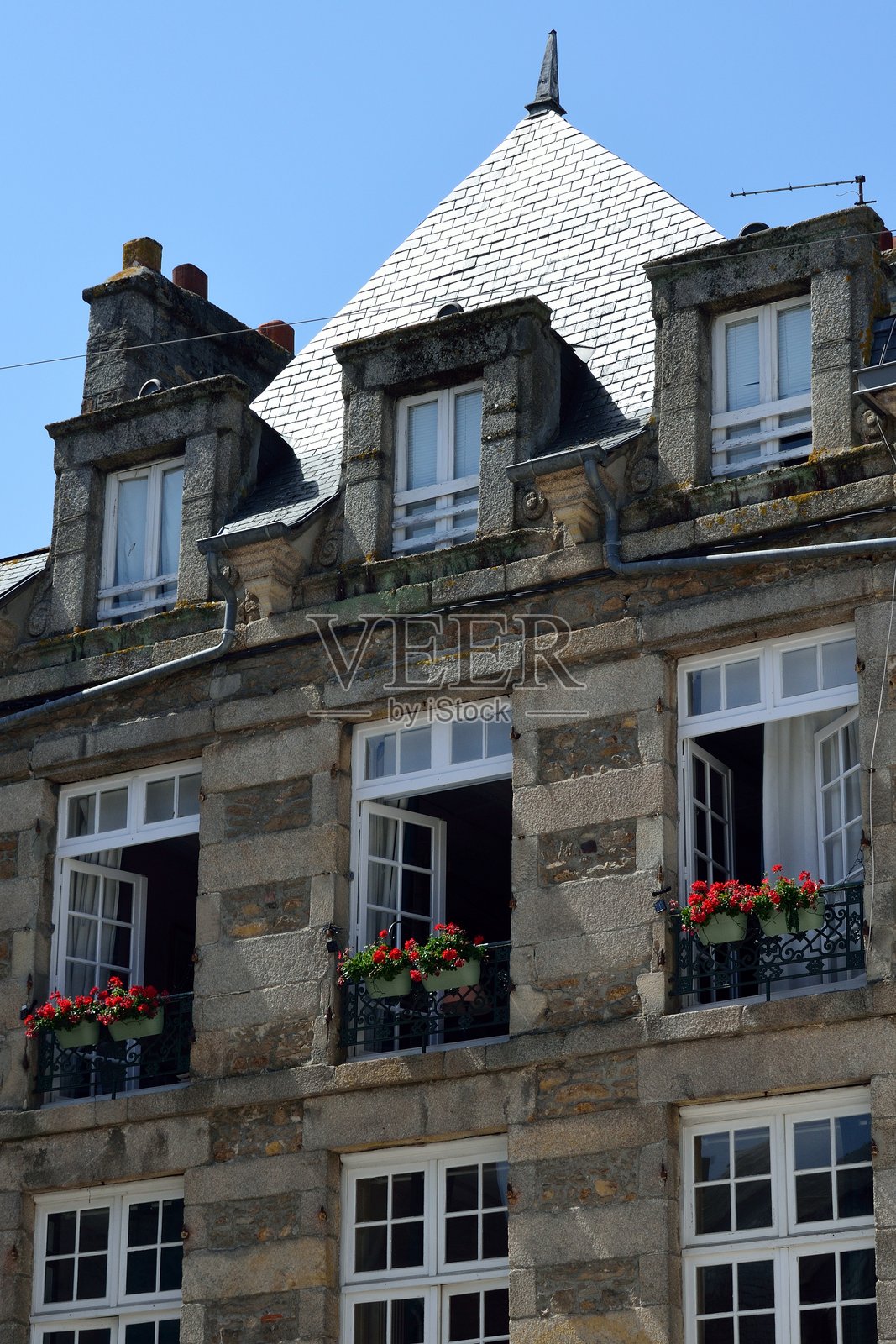 迪南的石头房子照片摄影图片