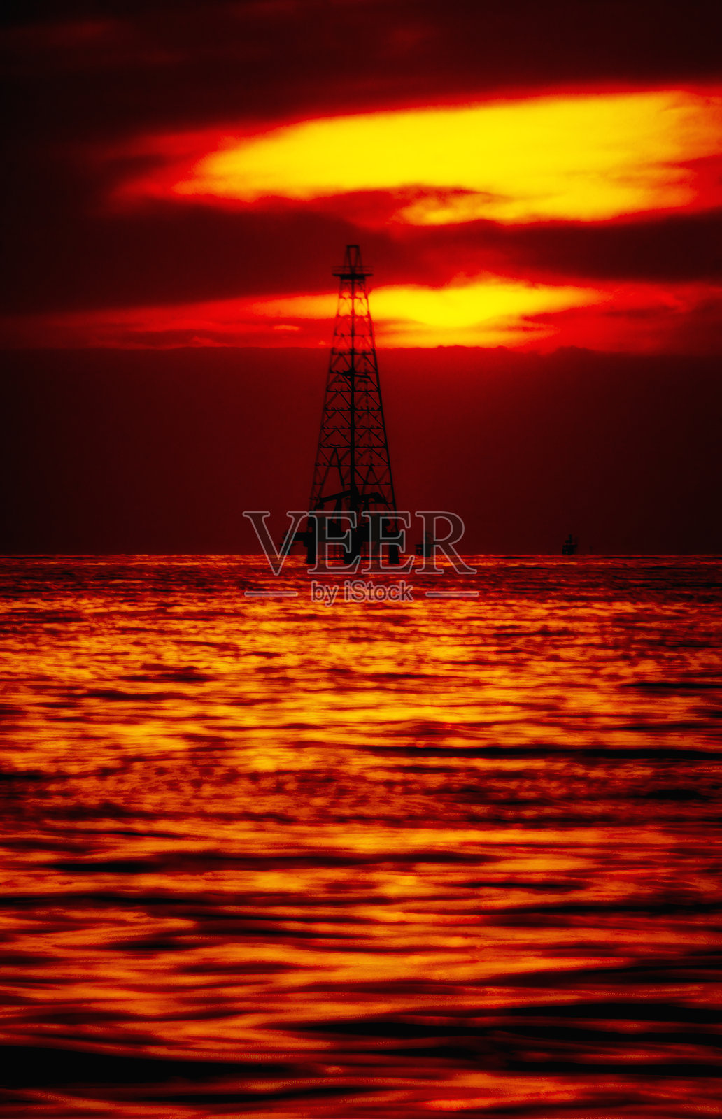 石油钻井平台照片摄影图片