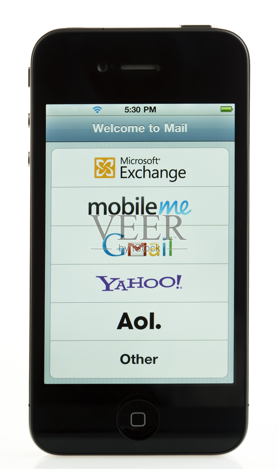 孤立的iPhone 4 - 邮件照片摄影图片