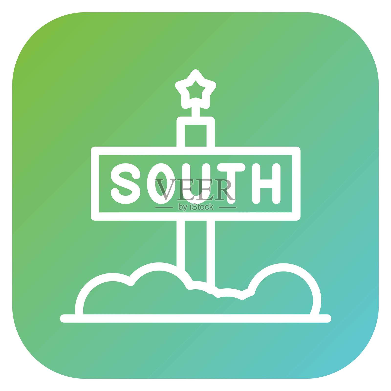 矢量设计南极图标风格插画图片素材