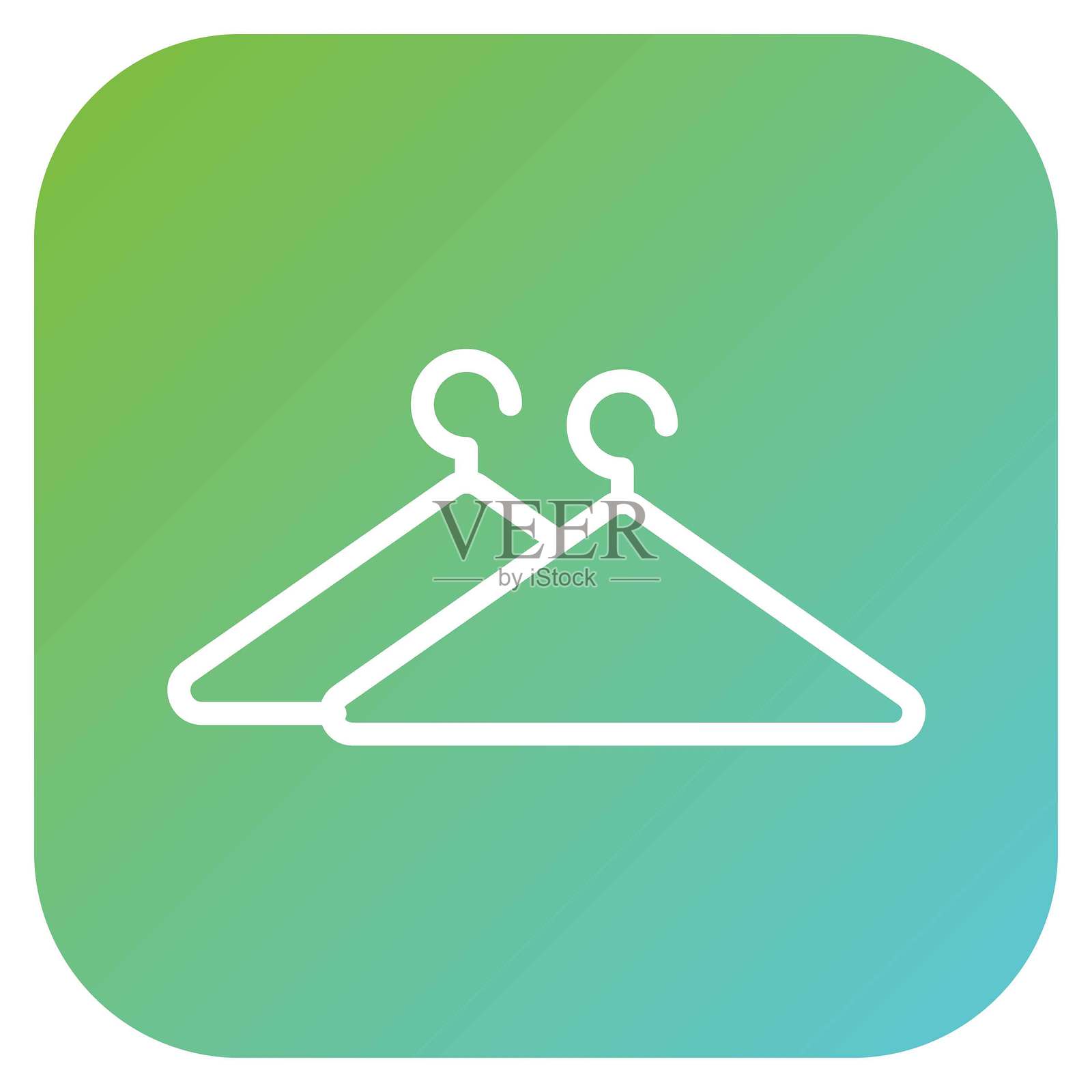 矢量设计衣架图标风格插画图片素材