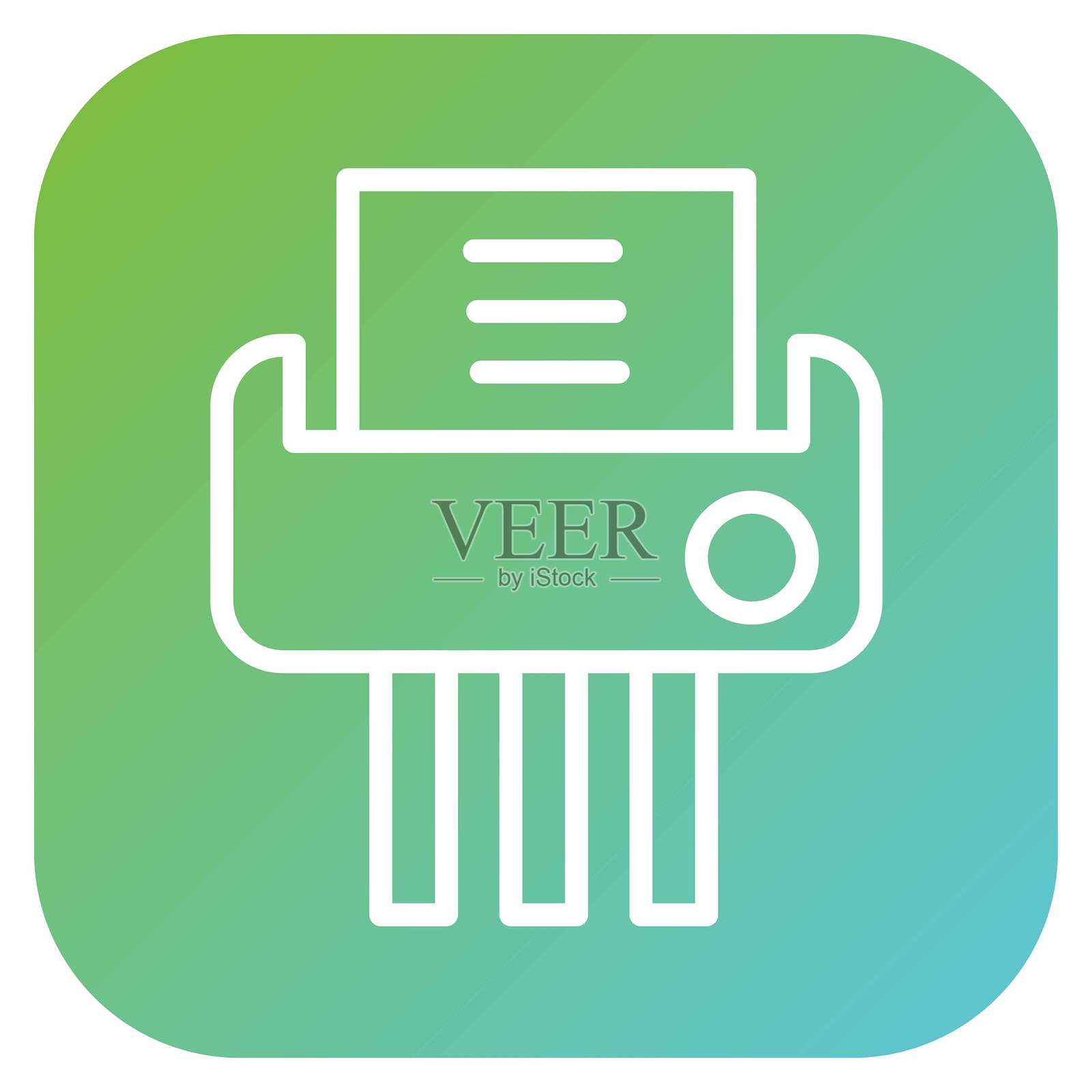 矢量碎纸机图标样式插画图片素材