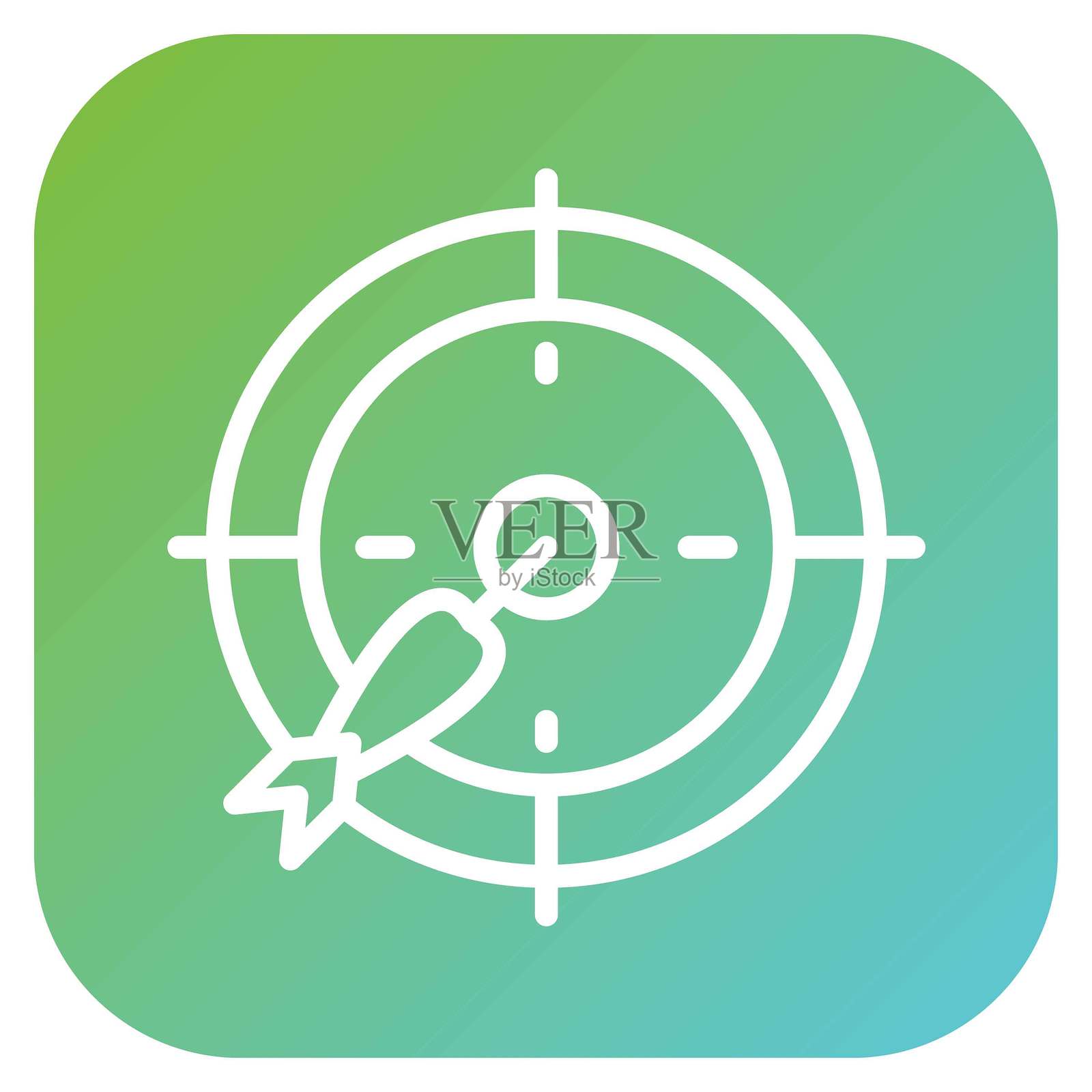 矢量飞镖图标设计风格插画图片素材