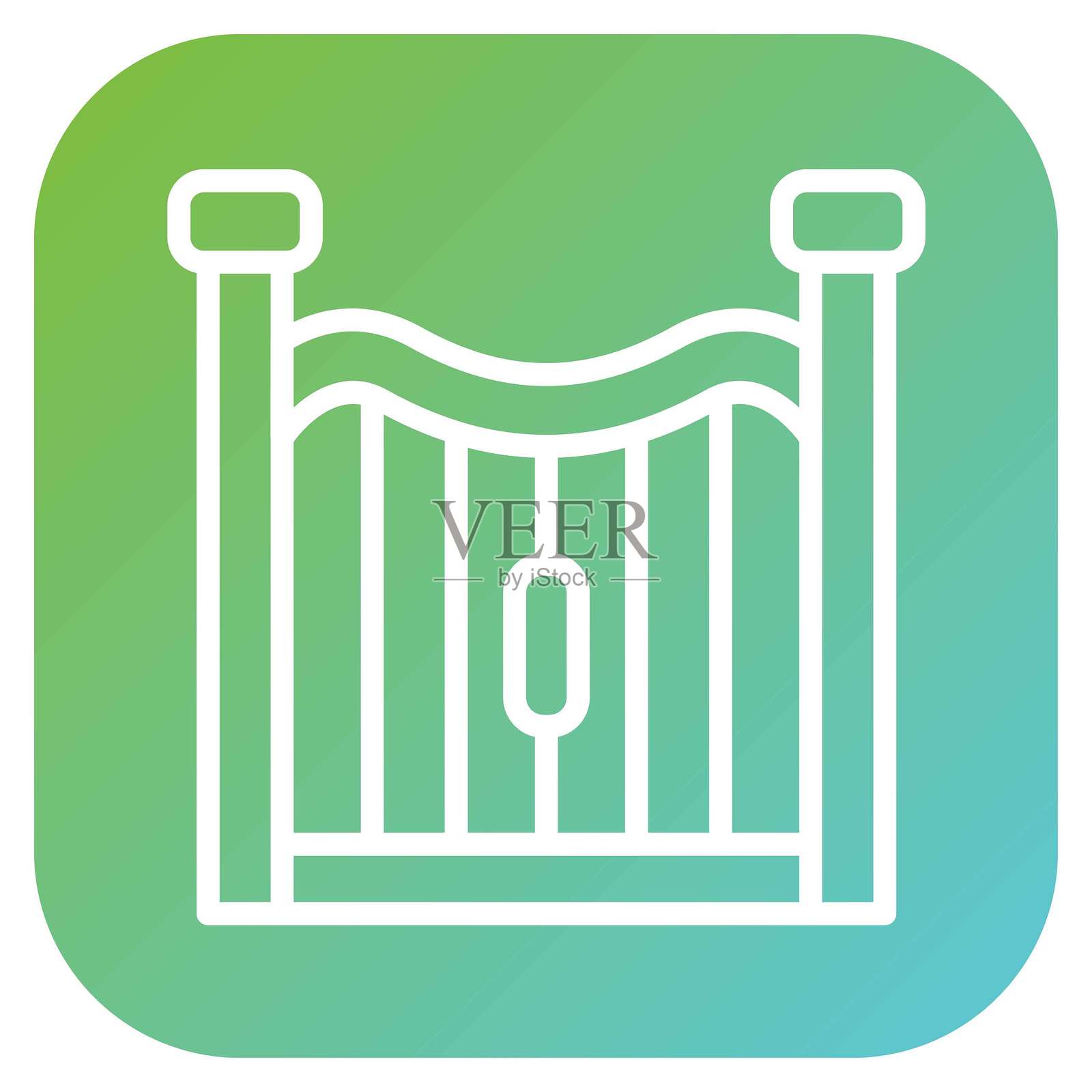 矢量设计门图标风格插画图片素材