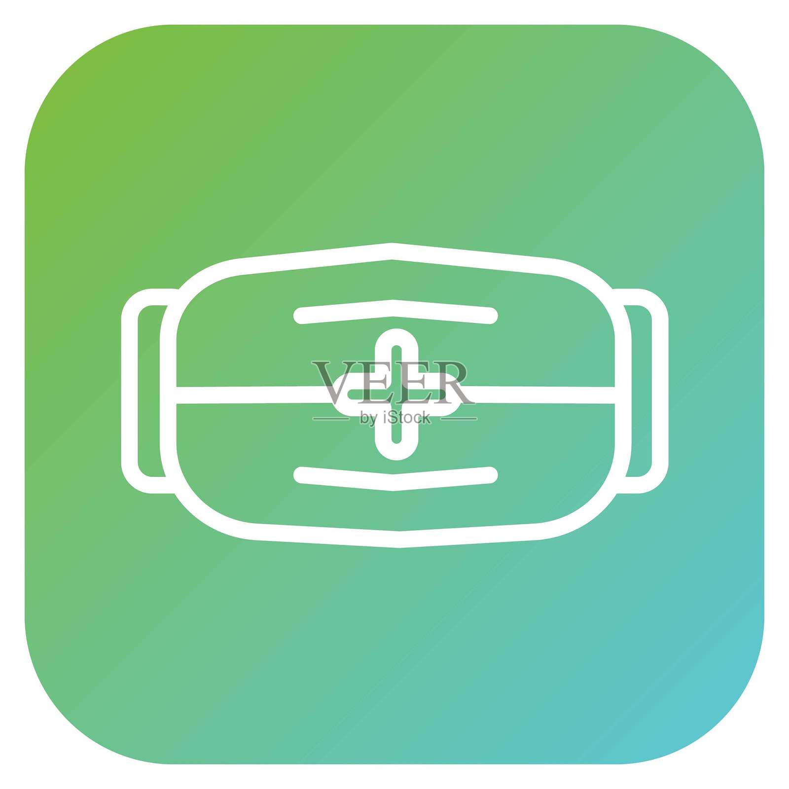 矢量设计口罩图标风格插画图片素材