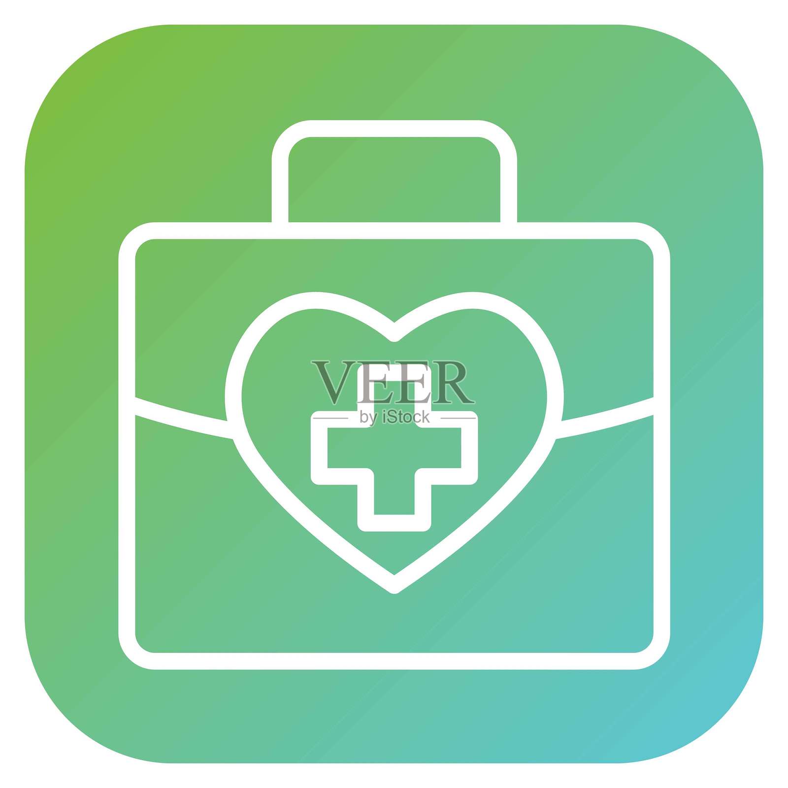 矢量生存包图标风格插画图片素材