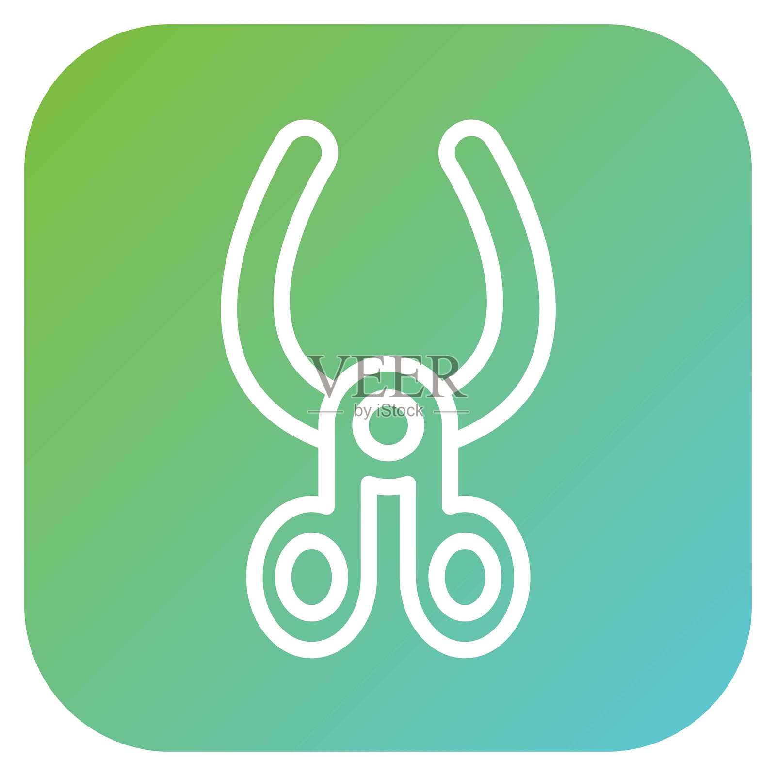 矢量设计的熔炉图标风格插画图片素材