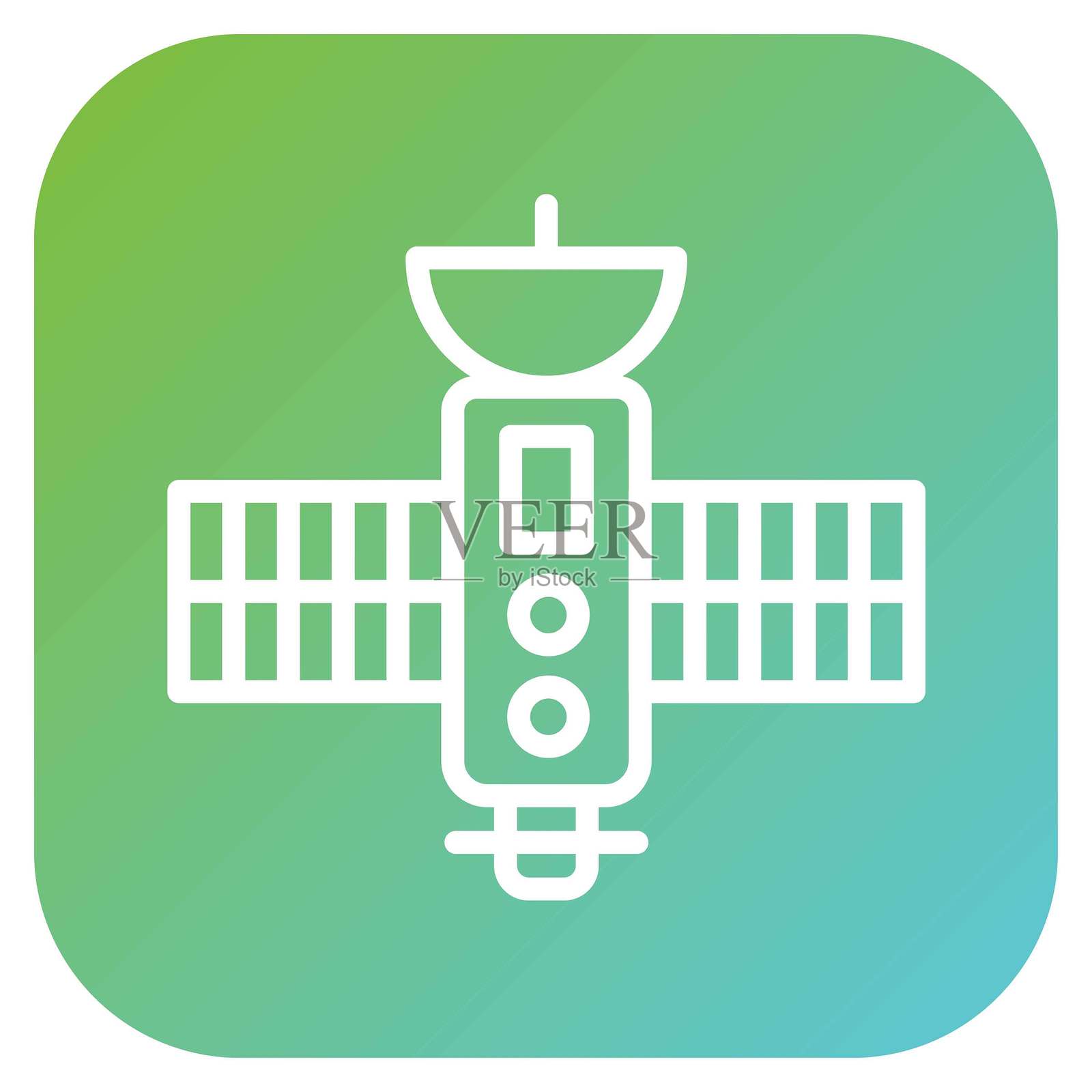 矢量设计卫星图标风格插画图片素材