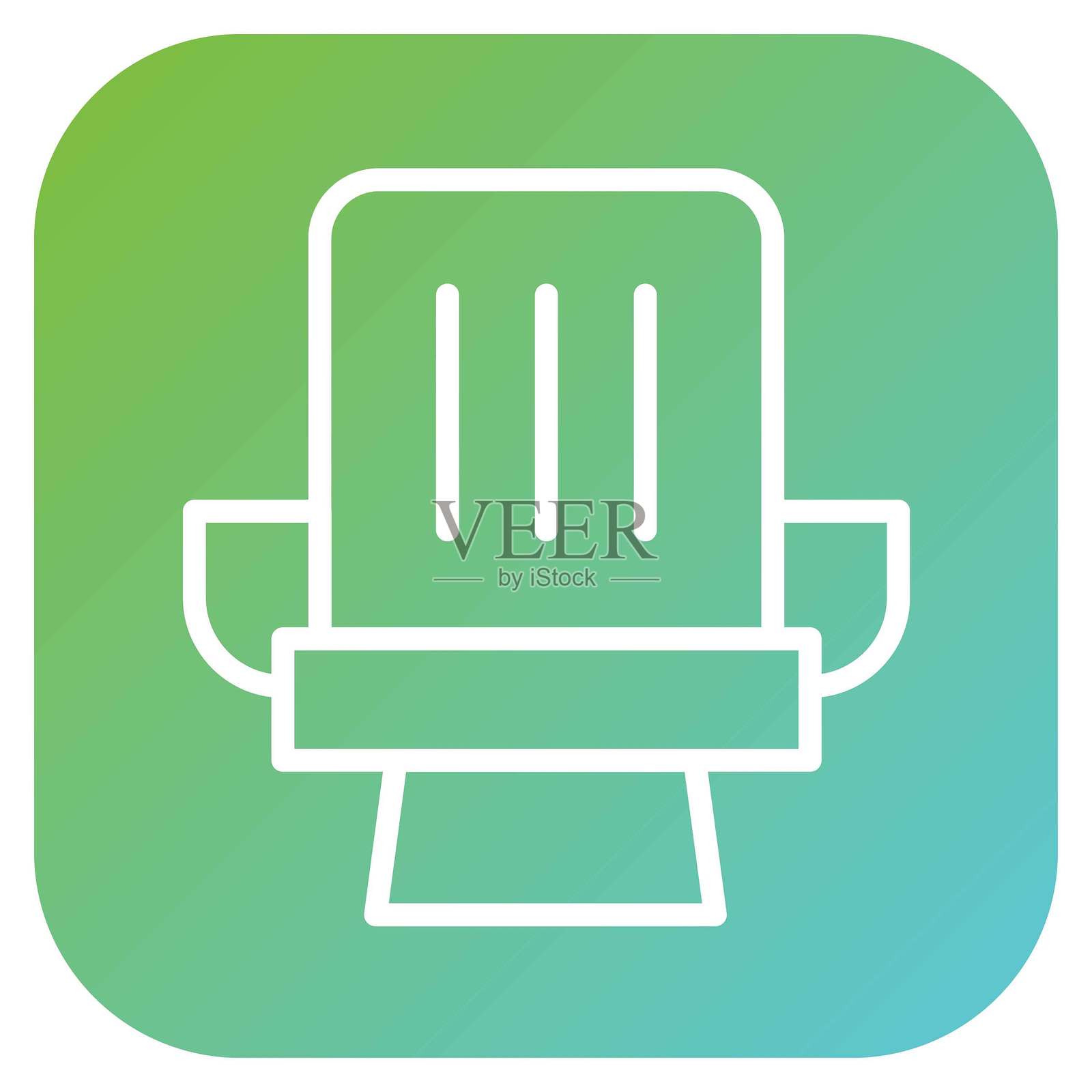 矢量设计座椅图标风格插画图片素材