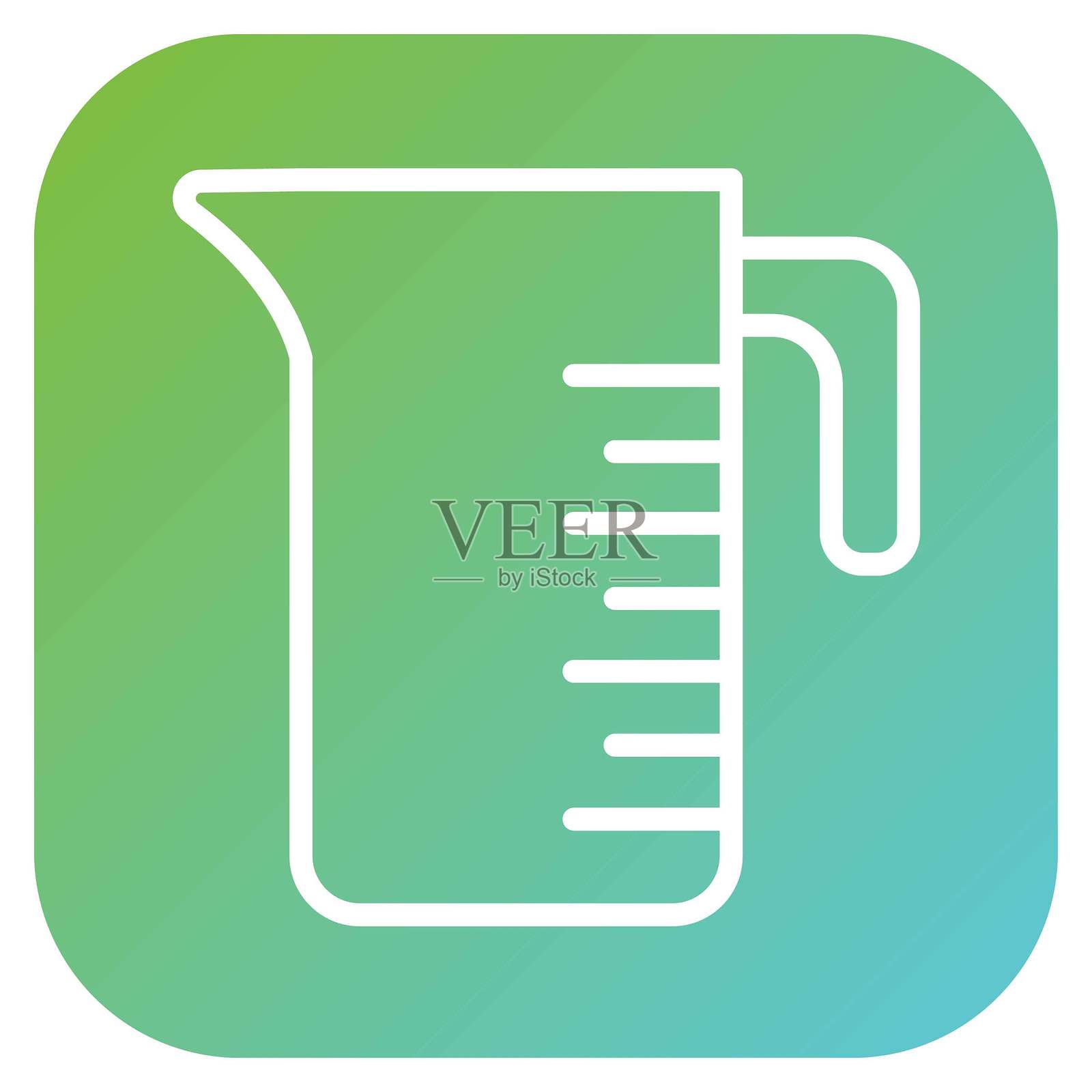 矢量设计量杯图标风格插画图片素材