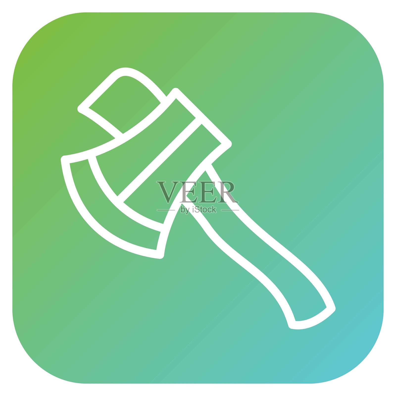 矢量斧头图标设计风格插画图片素材