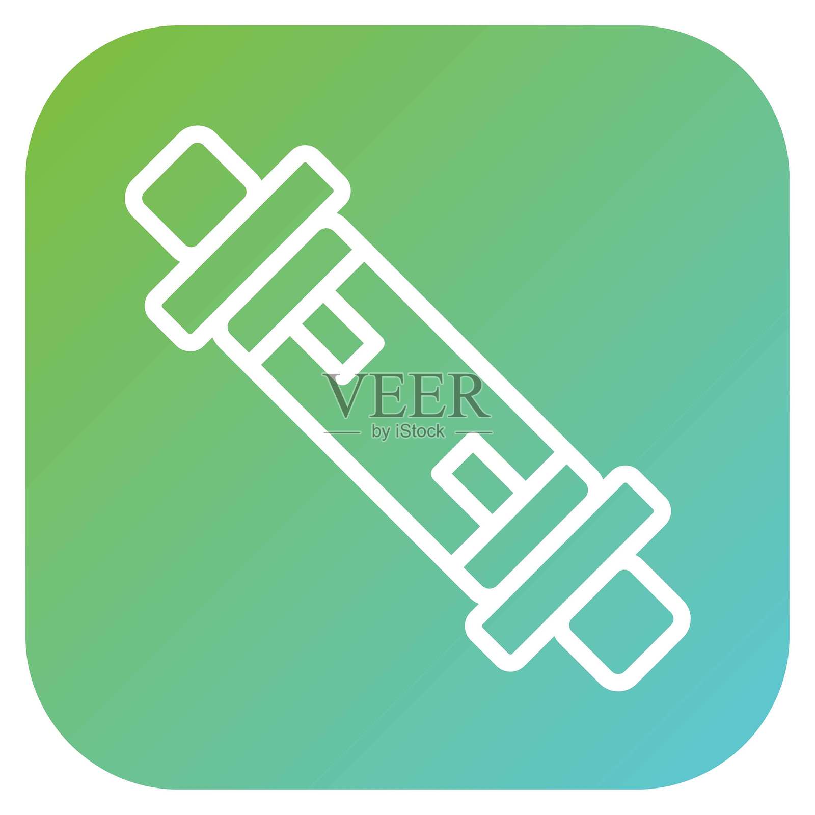 矢量双向管道图标风格插画图片素材