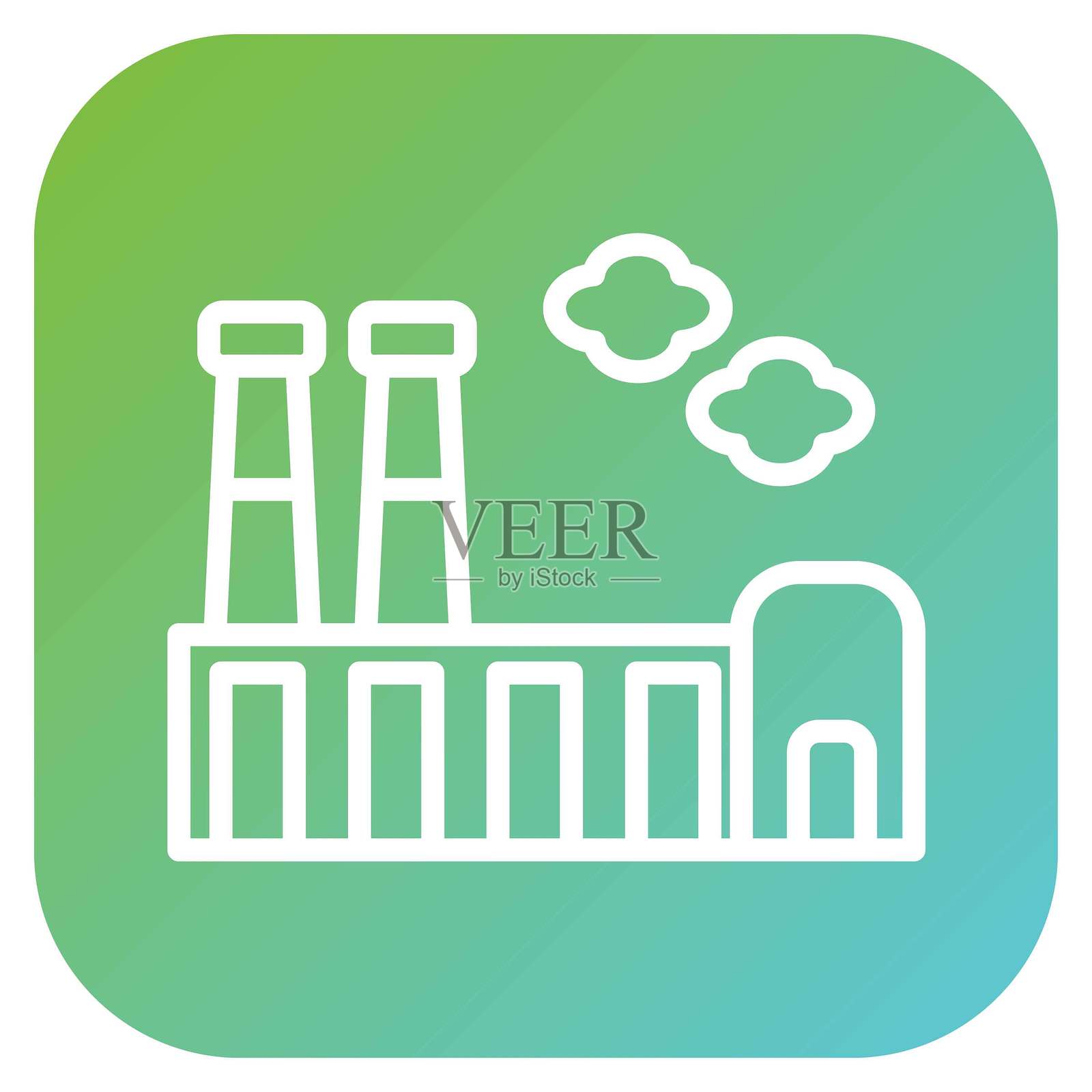 矢量设计工厂图标风格插画图片素材