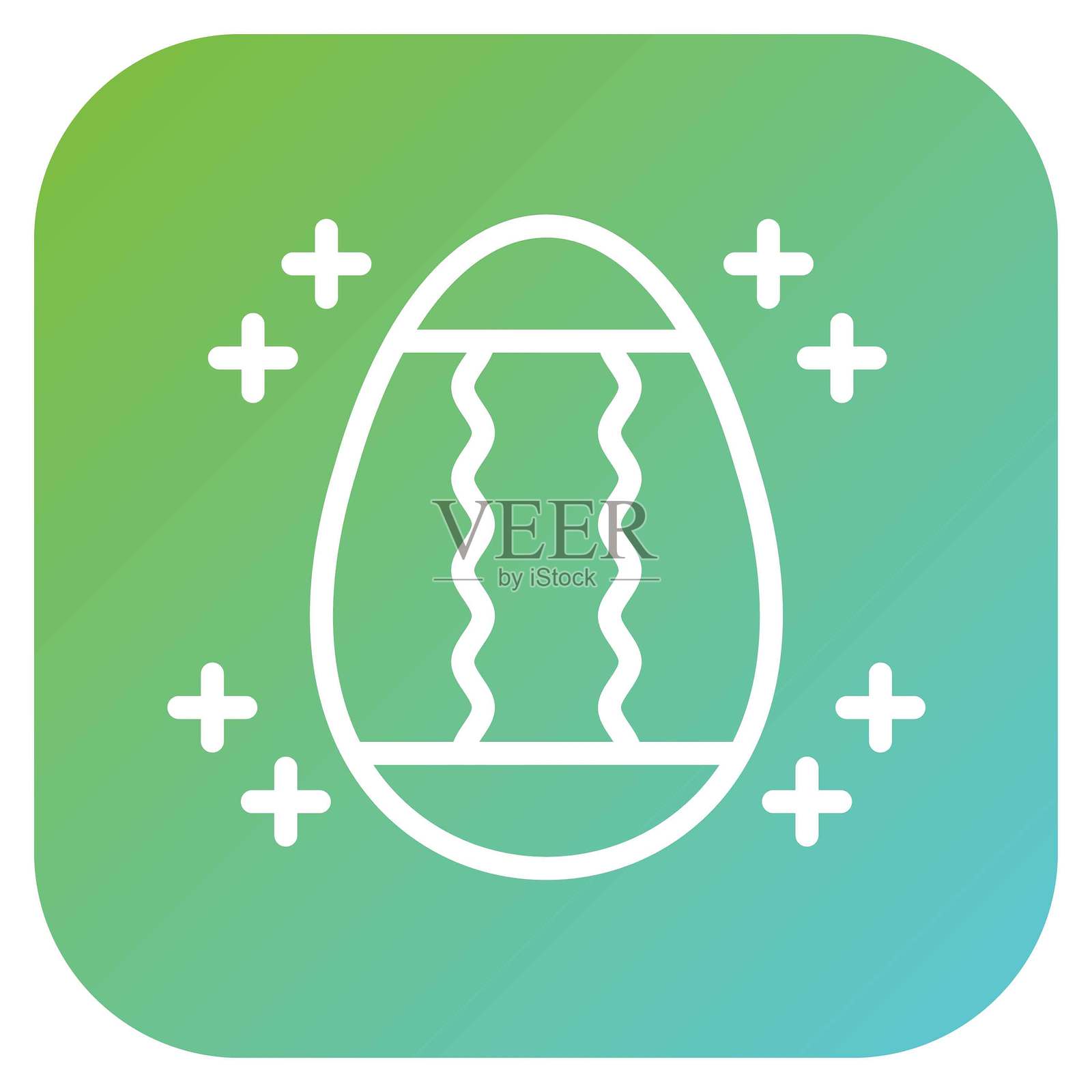 矢量设计金色鸡蛋图标风格插画图片素材