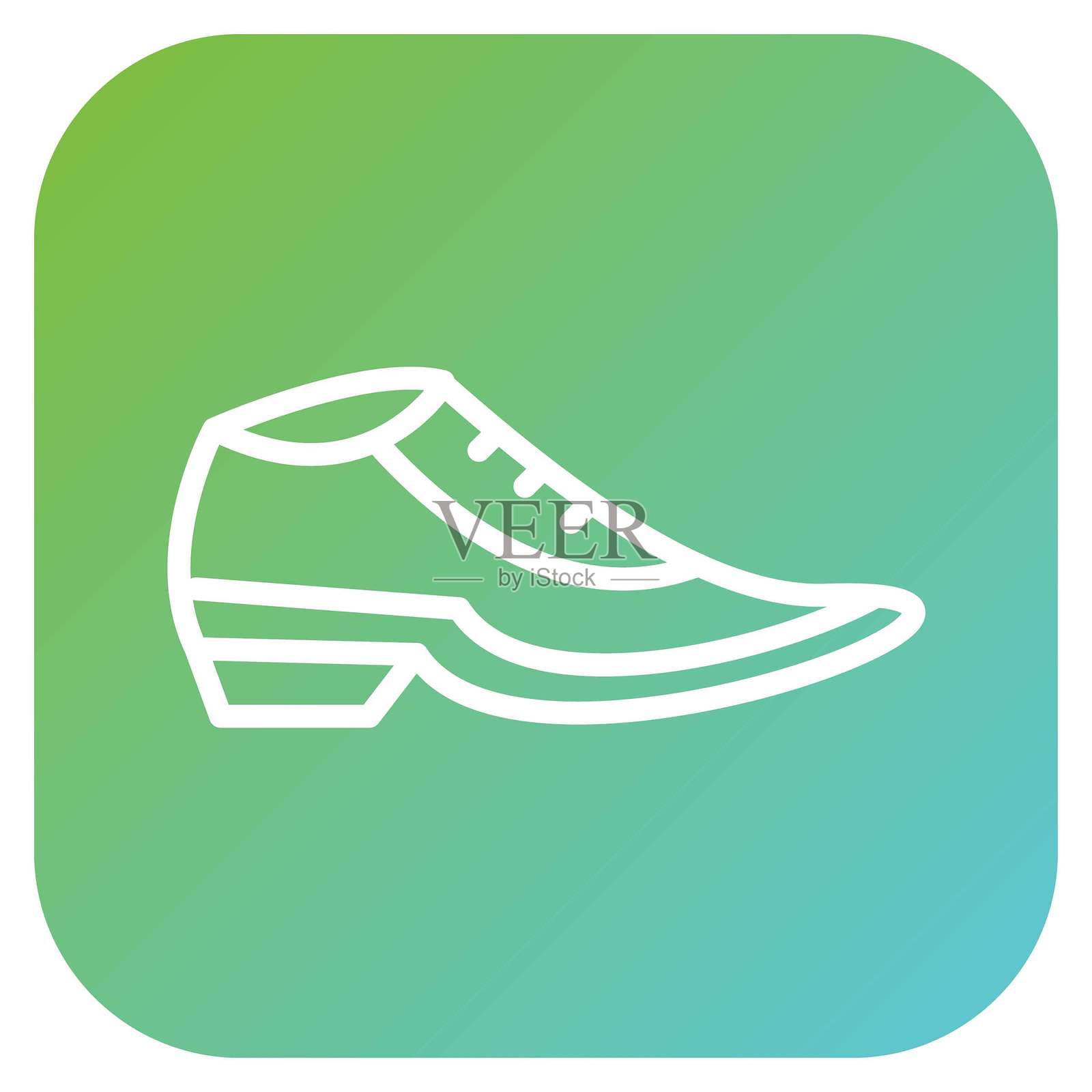 矢量设计校鞋图标风格插画图片素材