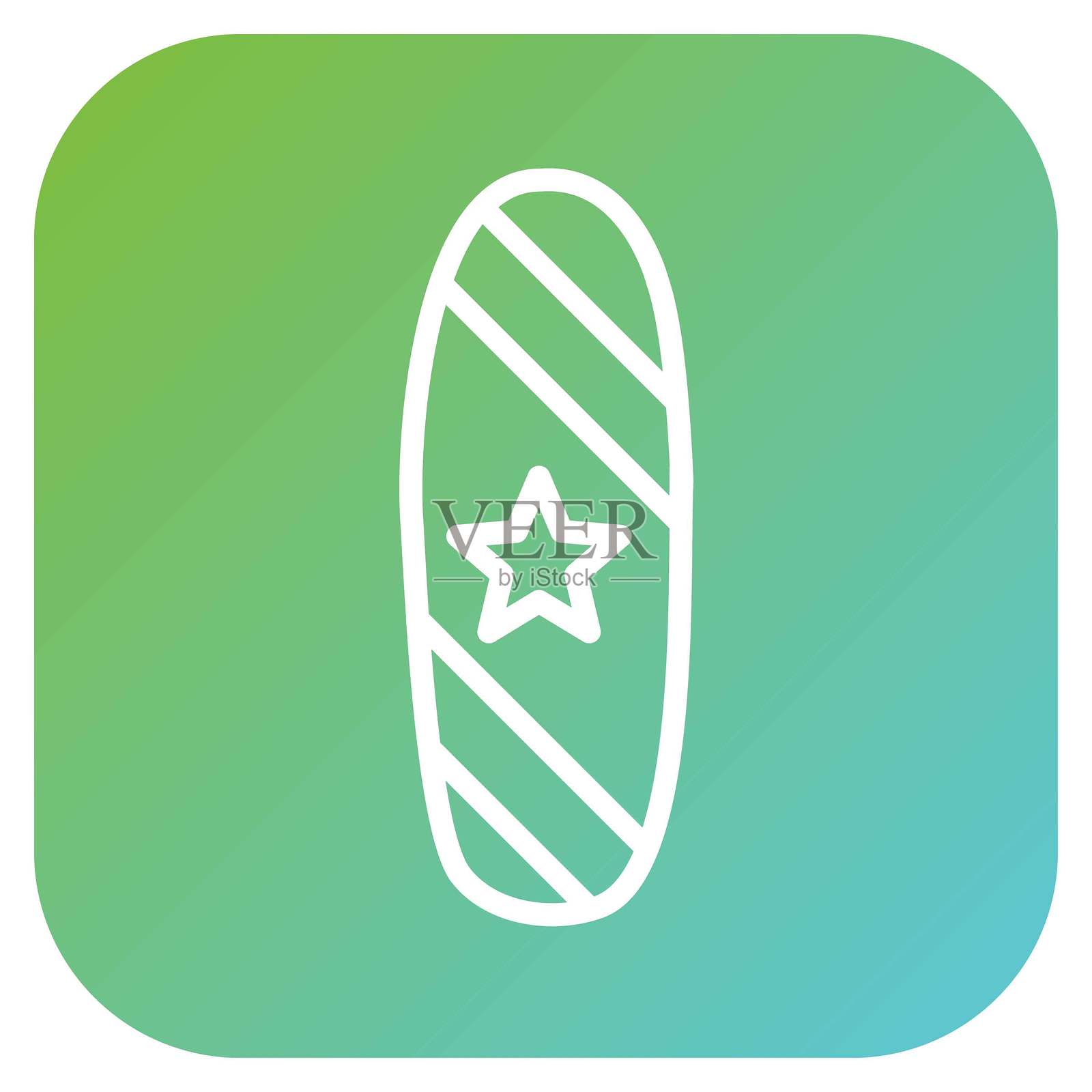 矢量设计，雪板图标风格插画图片素材