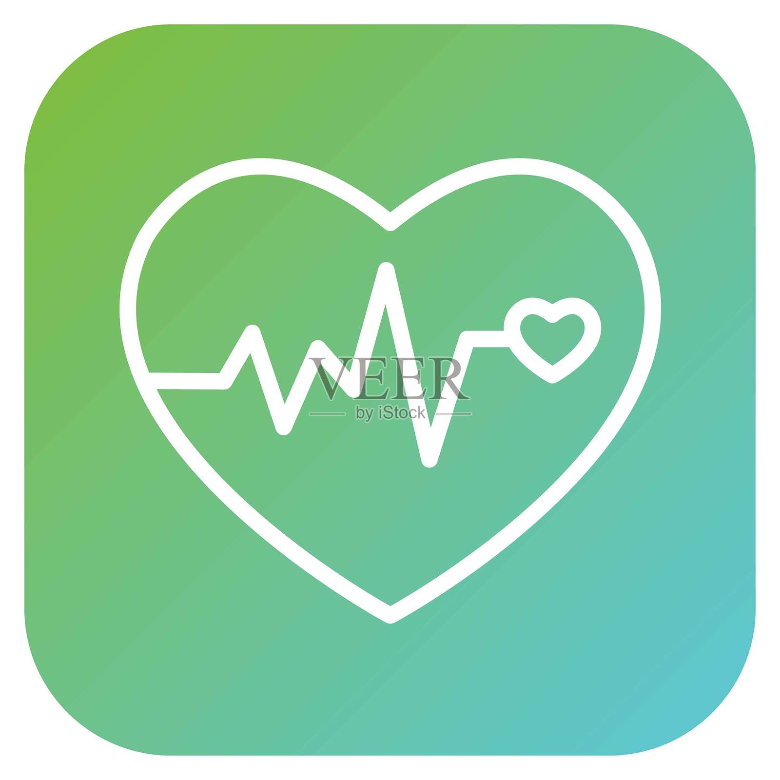 心电图监测器图标矢量设计插画图片素材